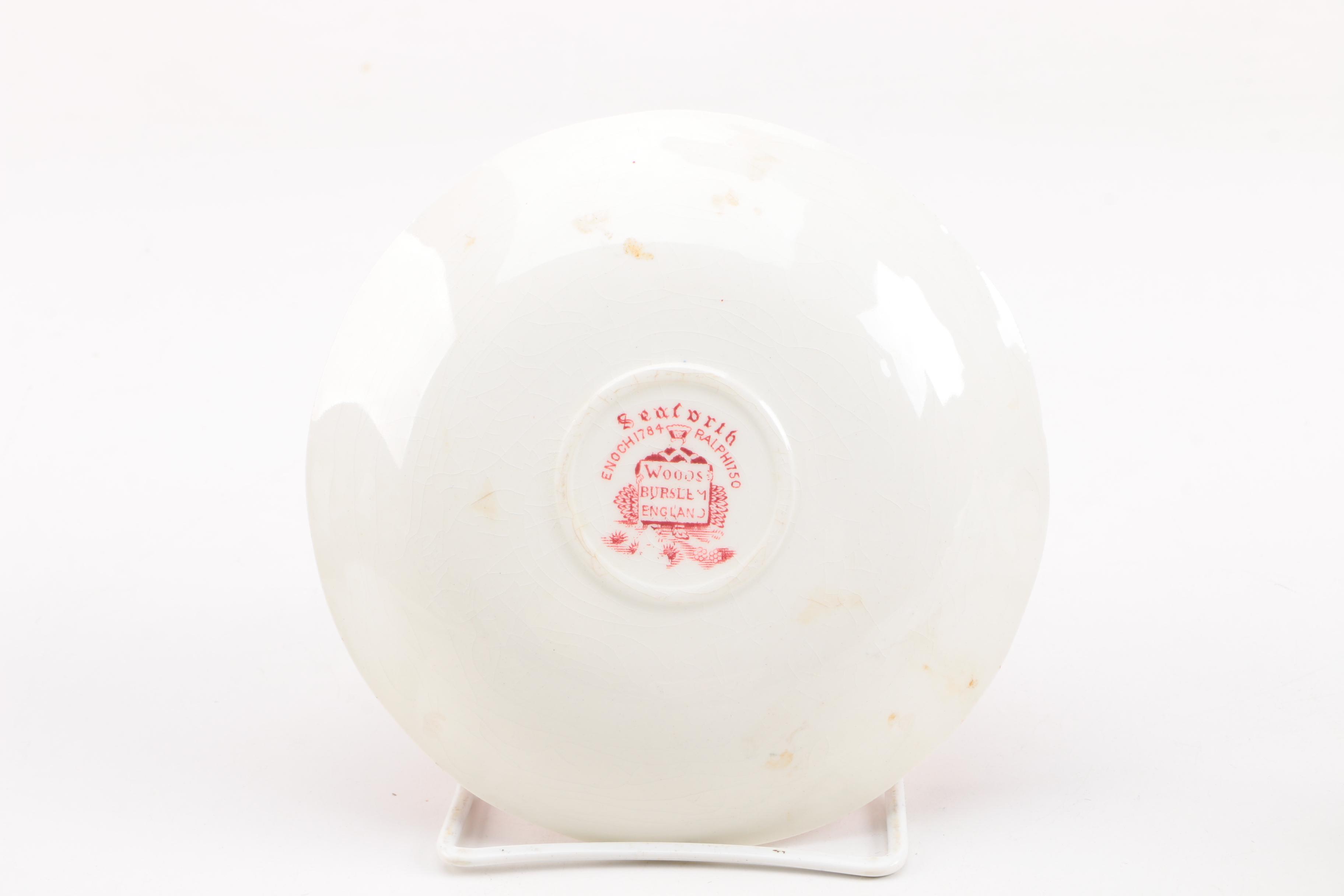 Porcelain Teacups with Saucers Featuring Aynsley