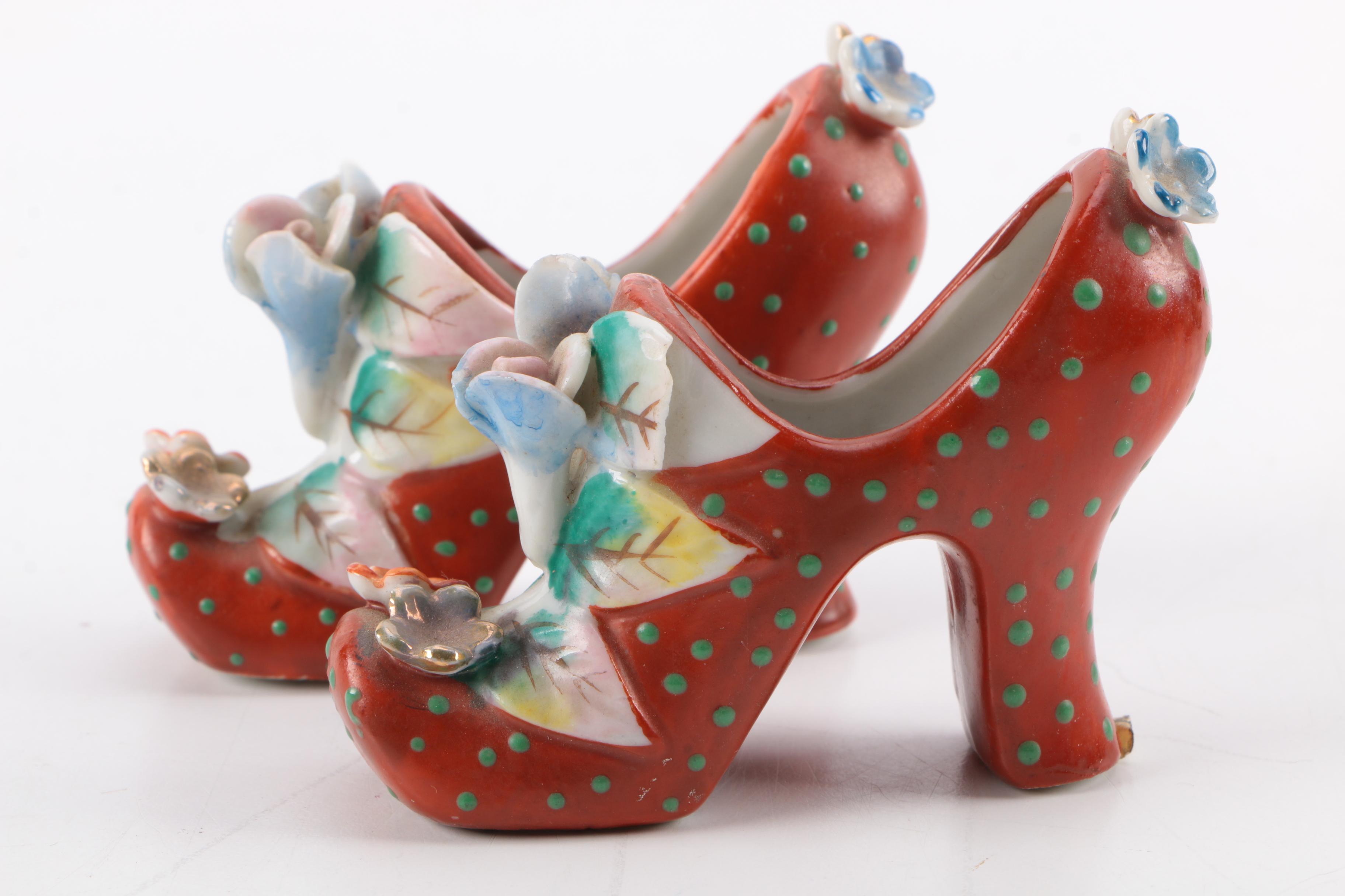 Ceramic High Heel Figurines