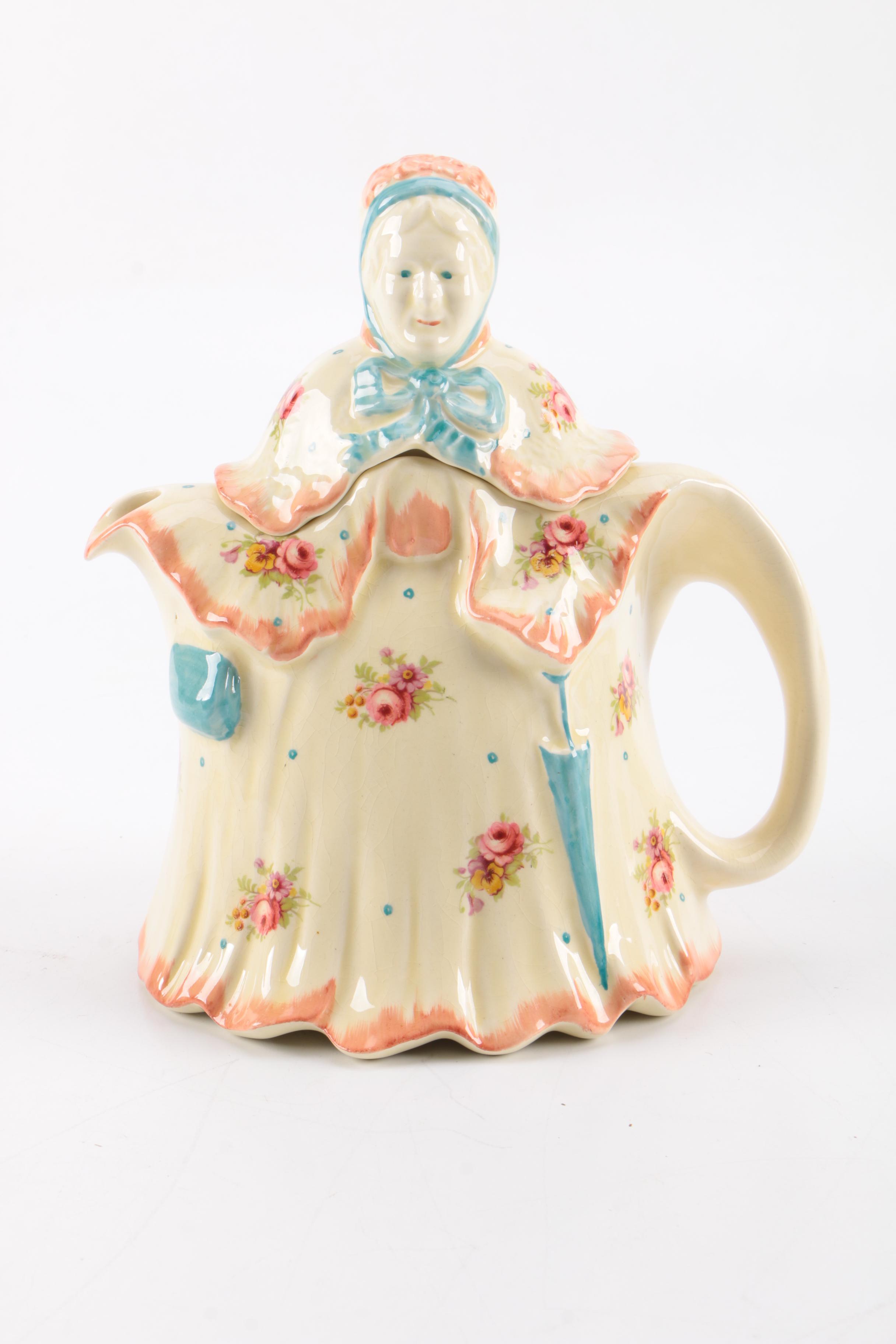 H.J. Woods "Little Old Lady" English Tea Set