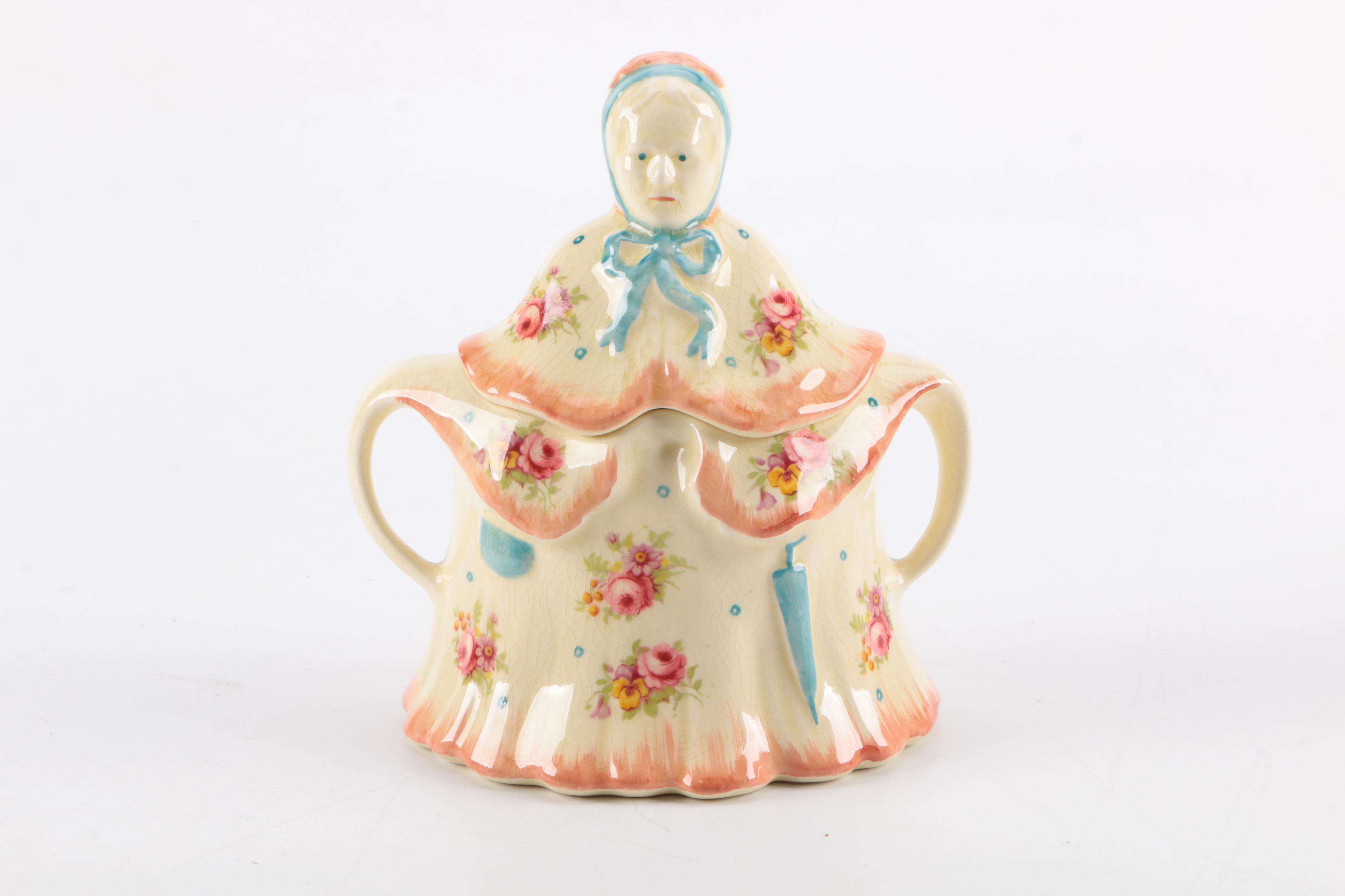 H.J. Woods "Little Old Lady" English Tea Set