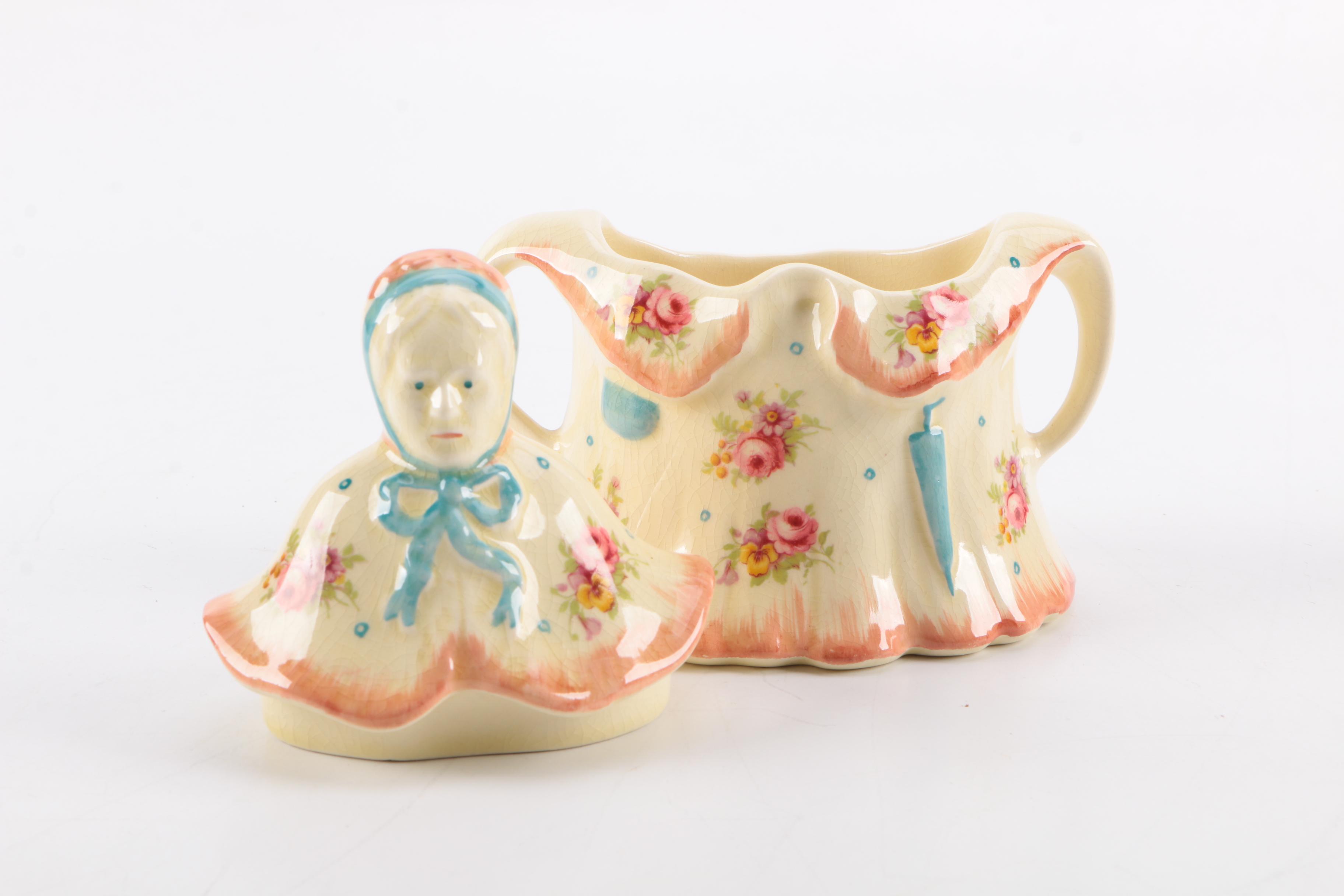 H.J. Woods "Little Old Lady" English Tea Set