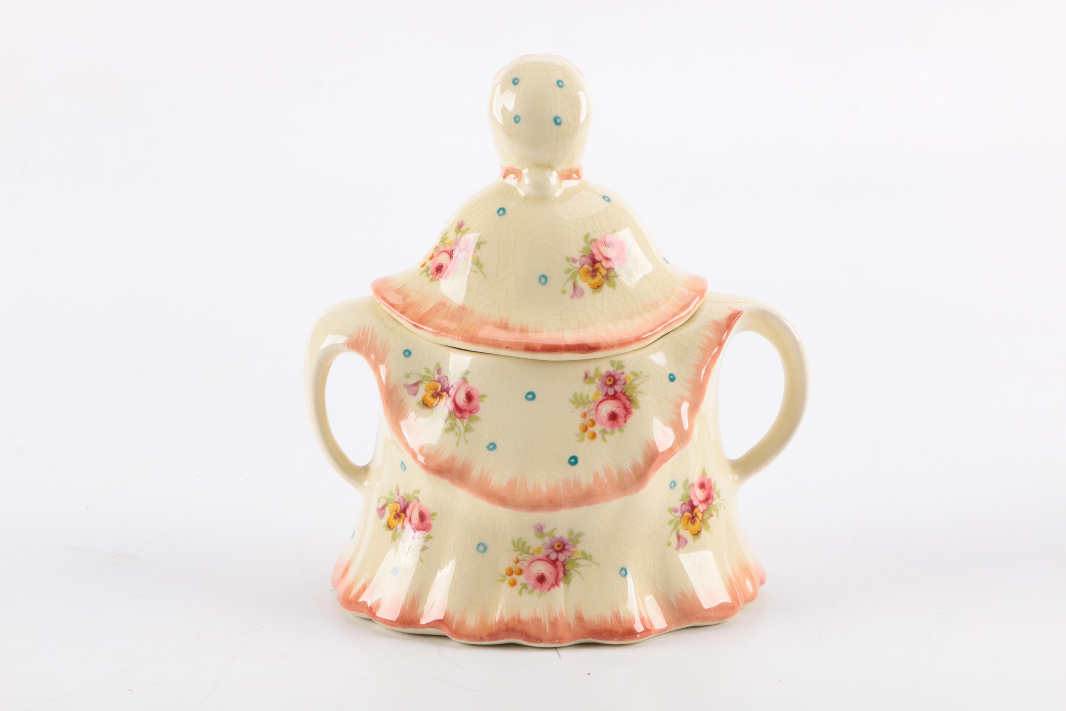 H.J. Woods "Little Old Lady" English Tea Set