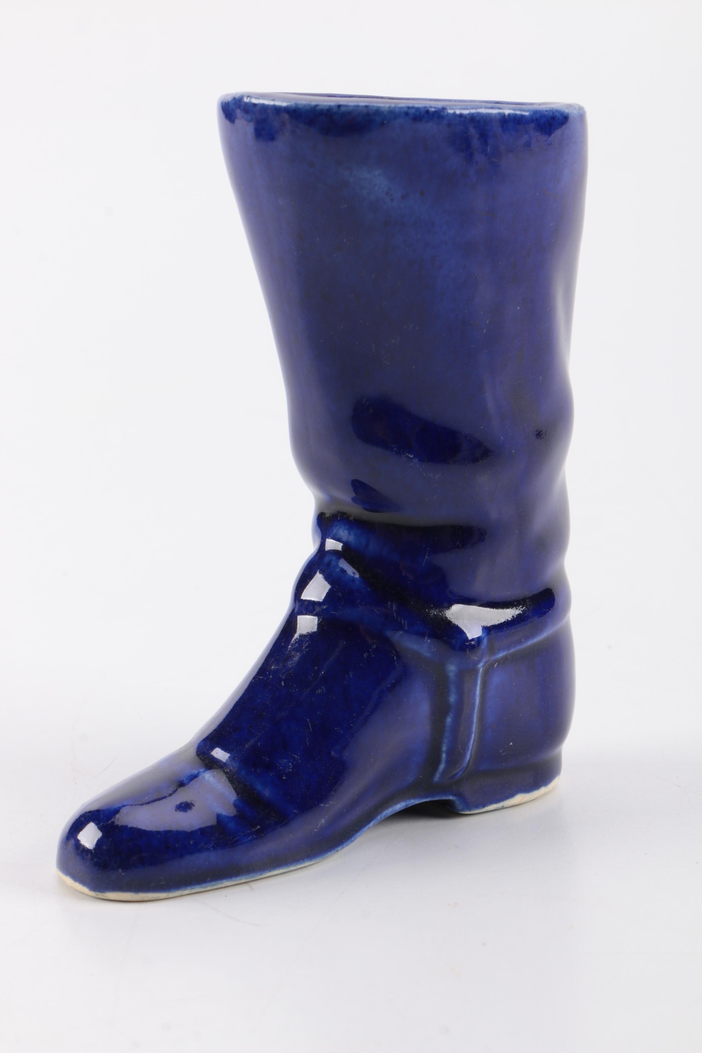 Collection of Porcelain and Pottery Shoes