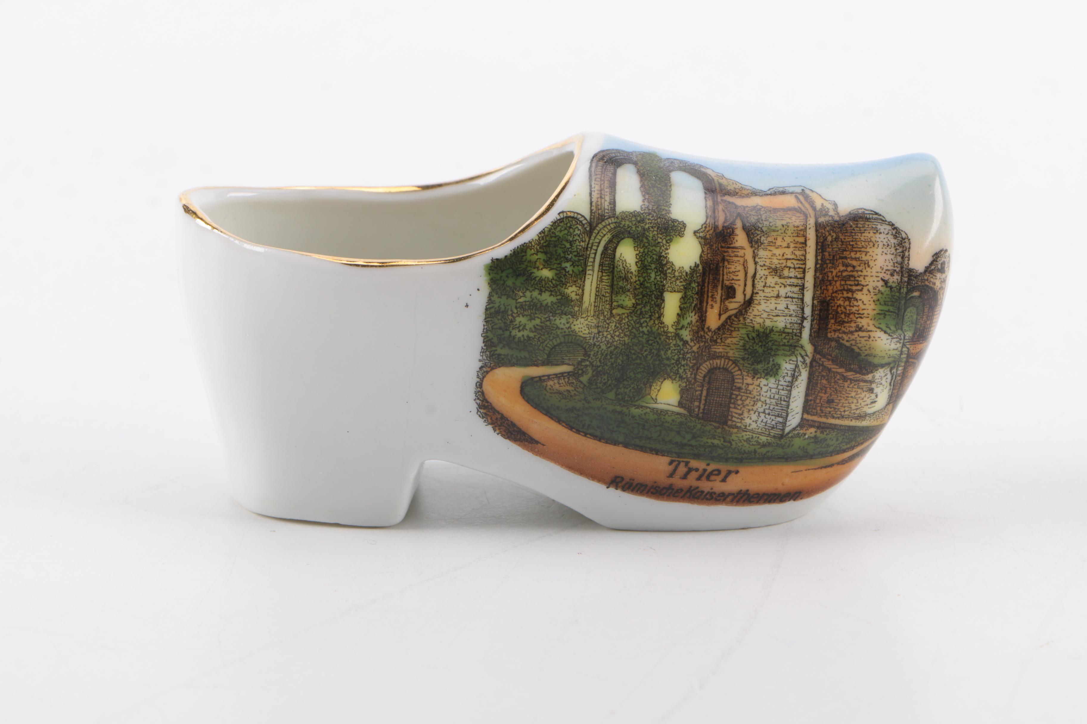 Collection of Porcelain and Pottery Shoes