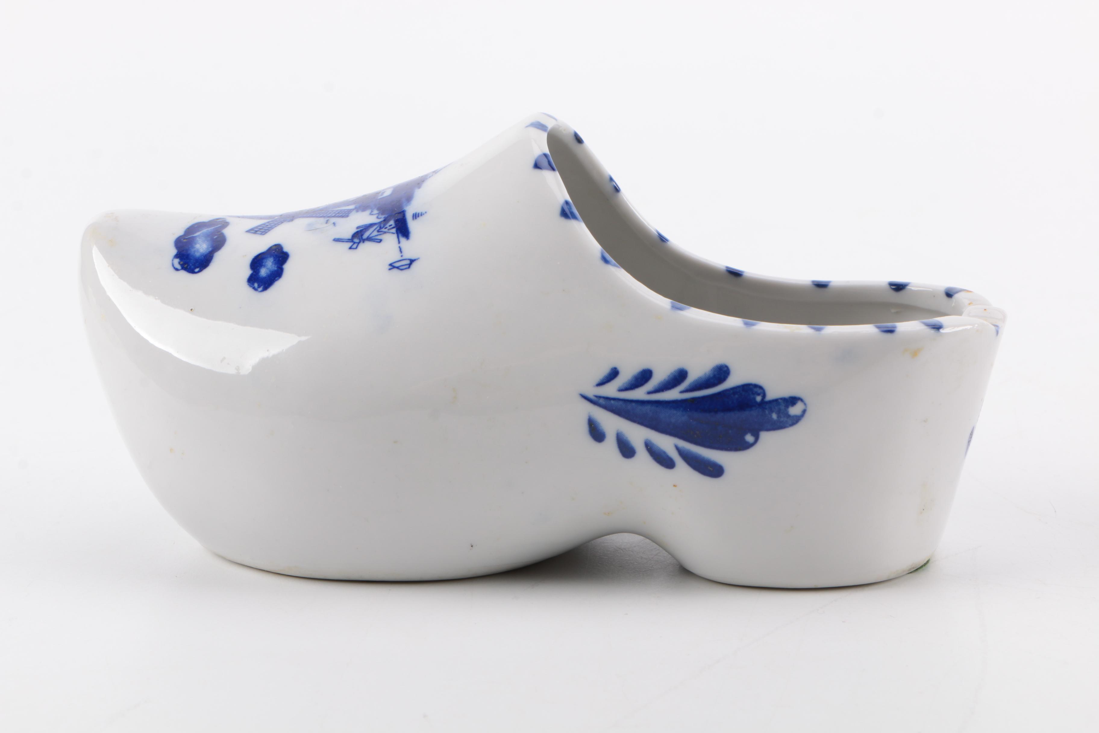 Collection of Porcelain and Pottery Shoes