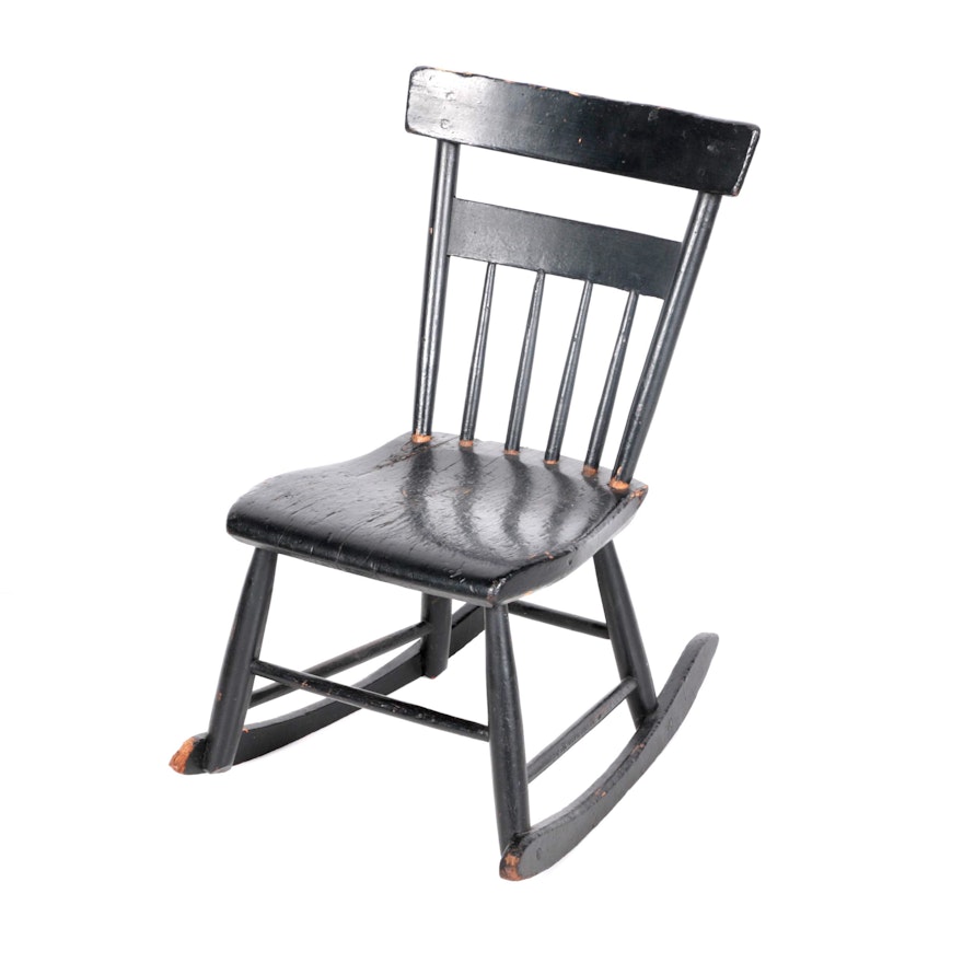 Vintage Windsor Style Rocking Chair