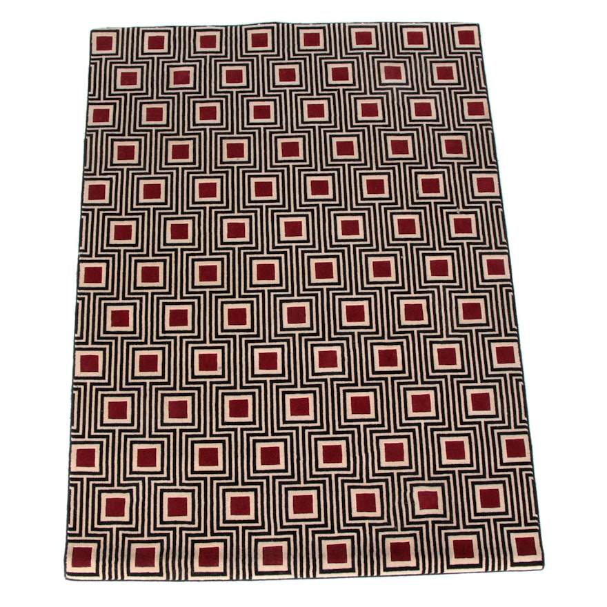 Power-Loomed Nourison "Manhattan Collection" Wool Area Rug