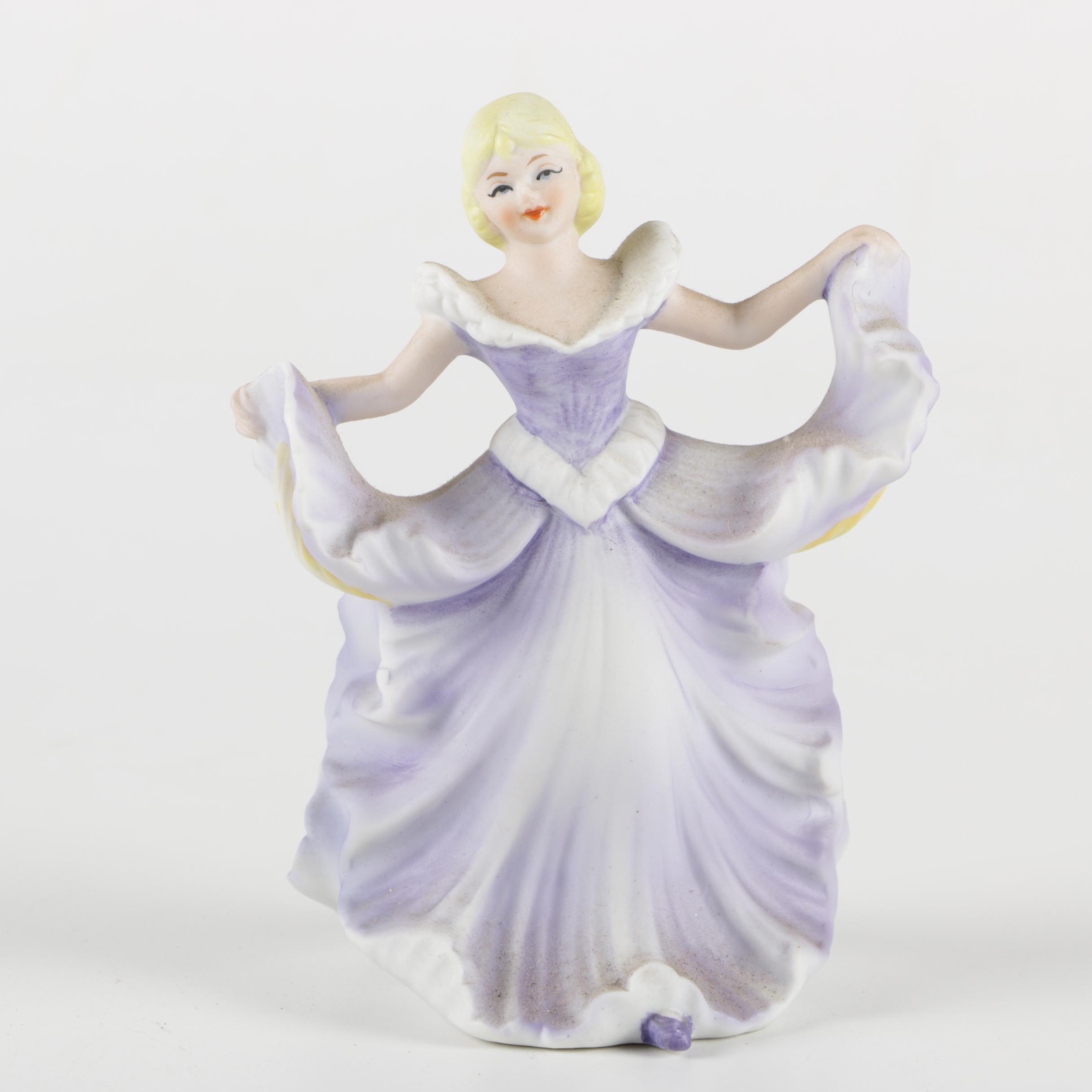 "The Flower Maidens of the Year" Porcelain Figurines