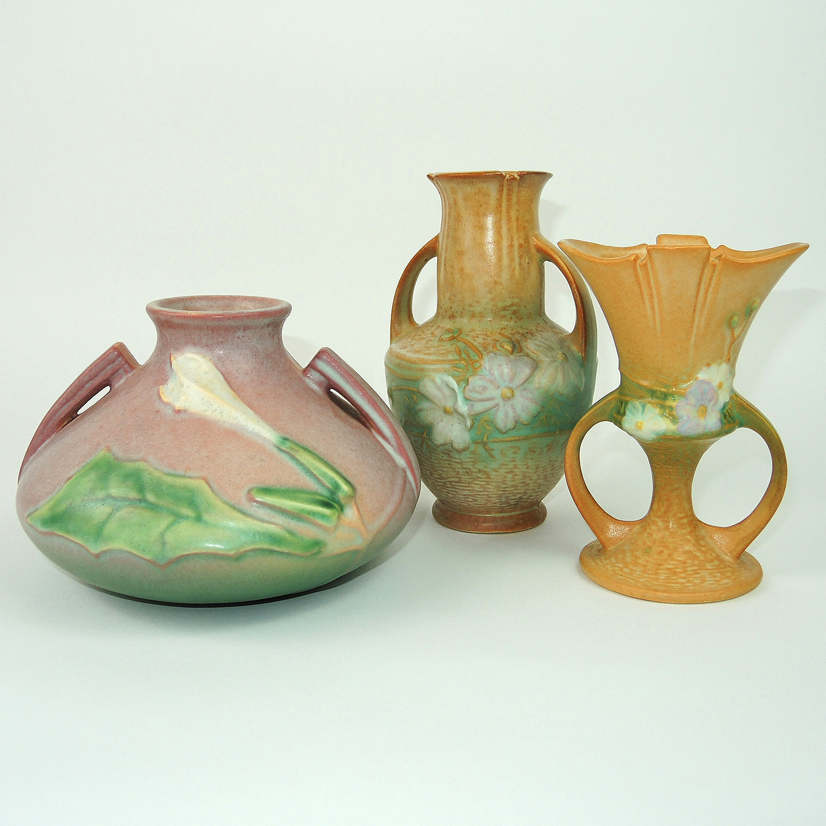 Vintage Roseville "Cosmos" and "Thornapple" Pottery