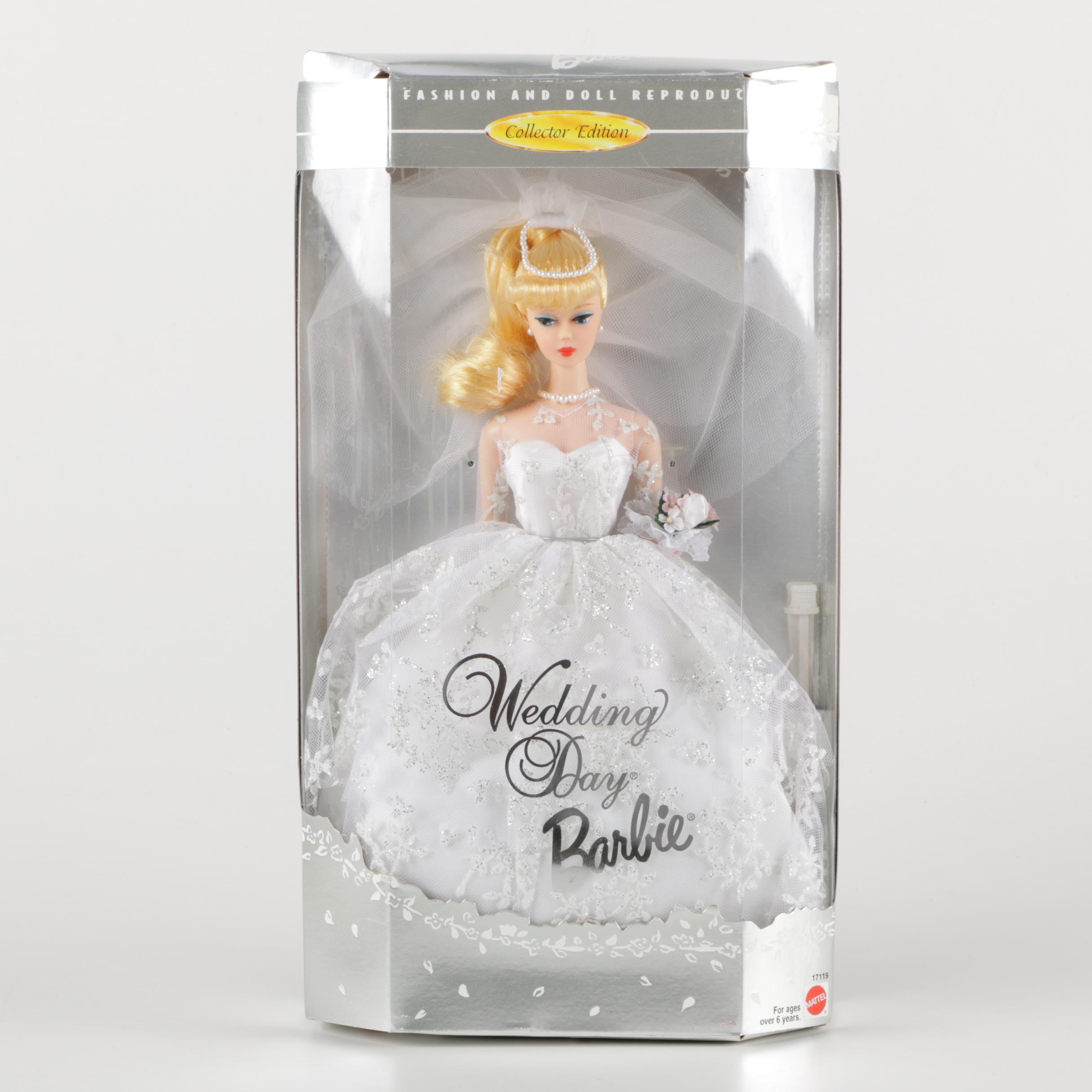 Collector Edition Barbie Dolls Including 1997 Wedding Day Barbie