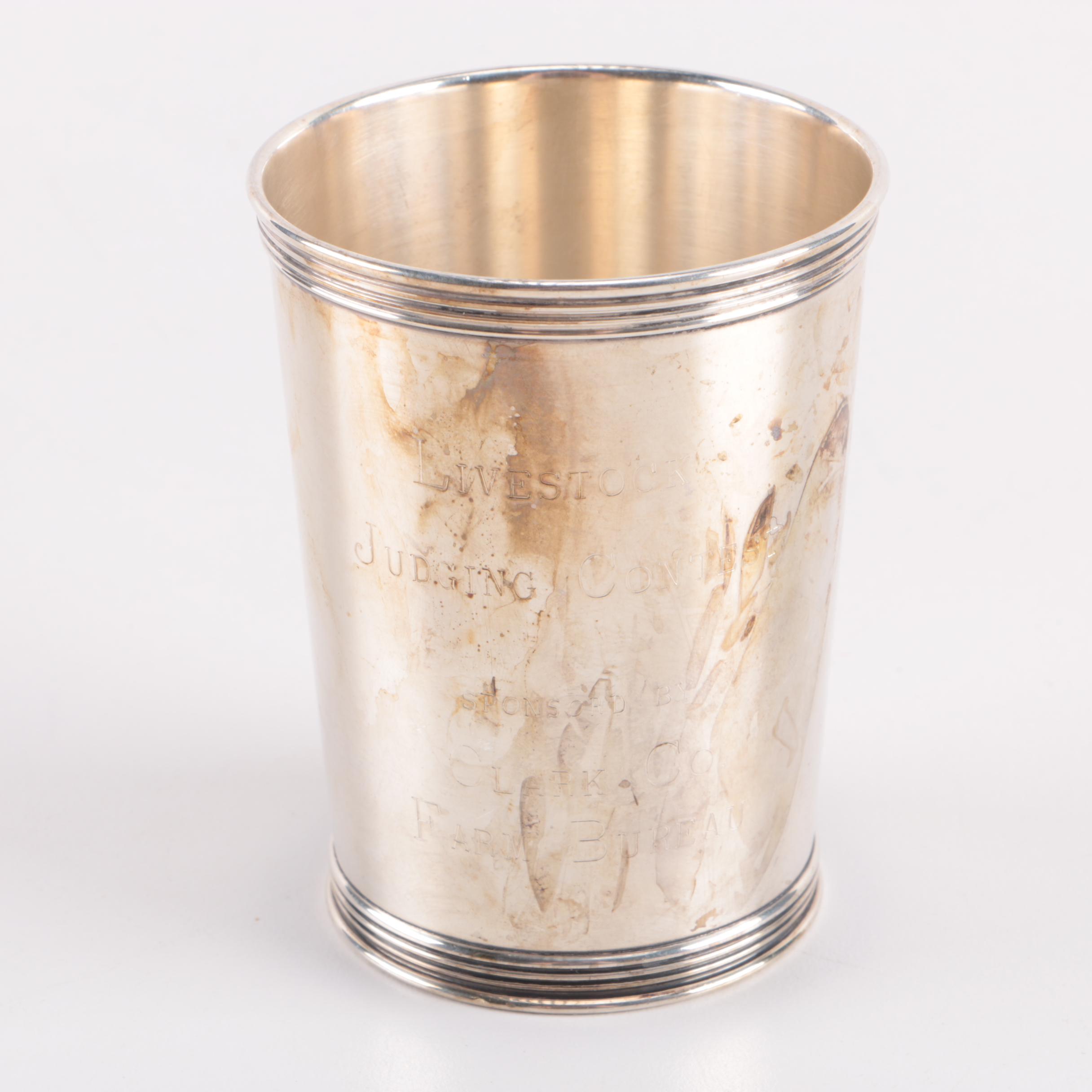 Vintage Manchester Silver Co. Sterling Silver Country Fair Prize Julep Cup