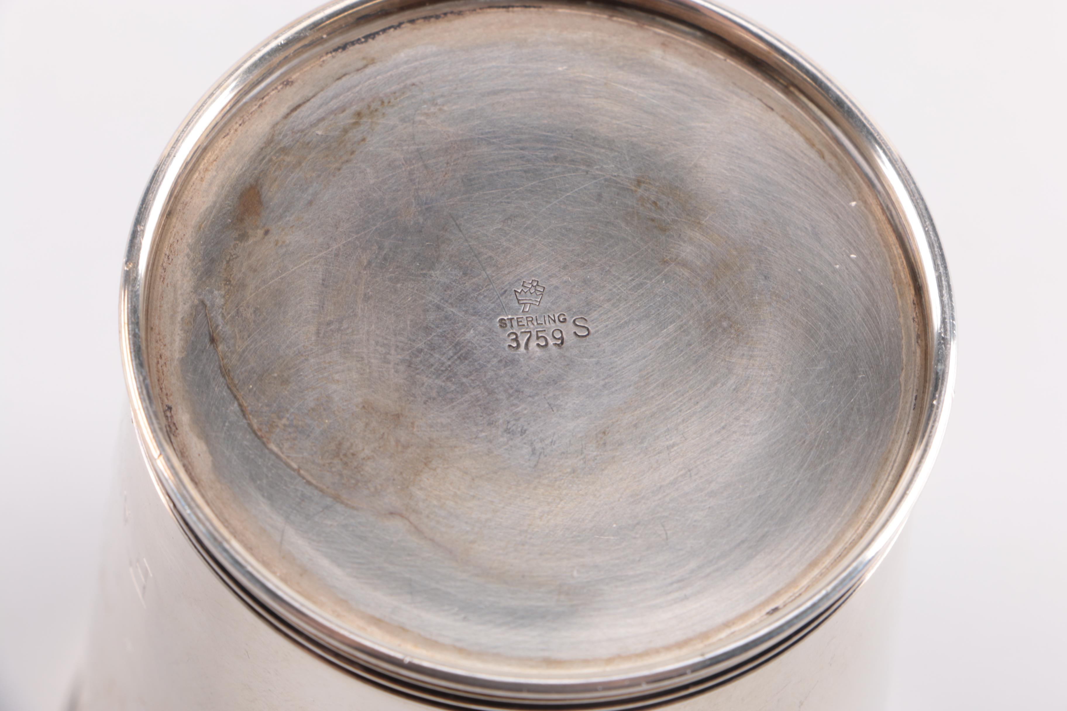 Vintage Manchester Silver Co. Sterling Silver Country Fair Prize Julep Cup