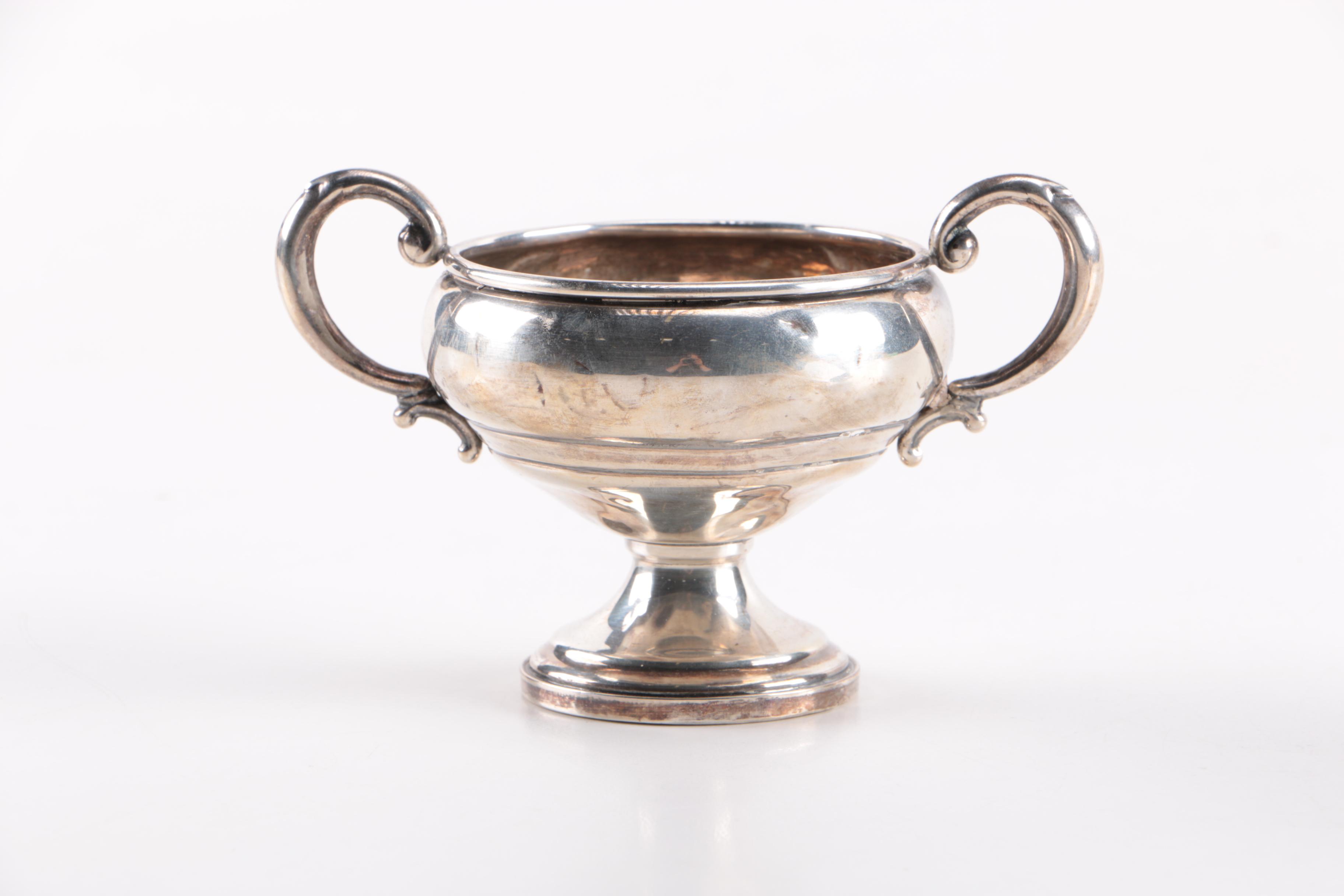 Vintage Mueck-Carey Co. Weighted Sterling Creamer and Sugar Bowl Set