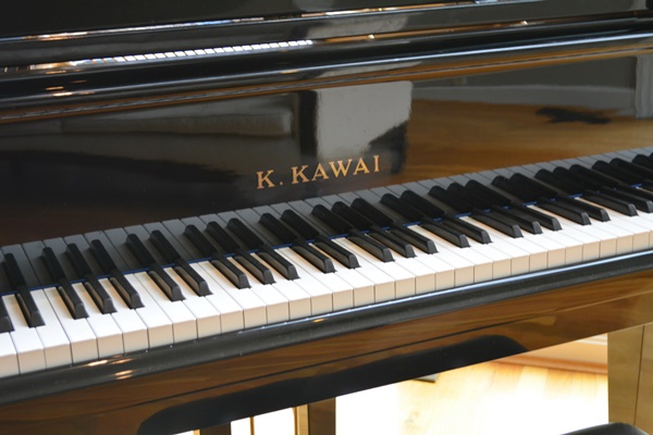 K. Kawai Ebony Grand Piano and Bench