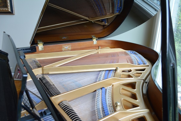 K. Kawai Ebony Grand Piano and Bench