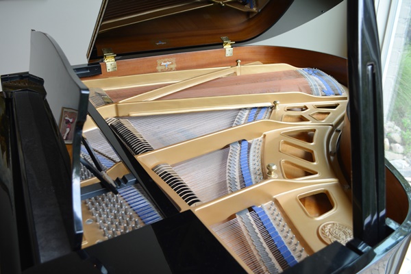 K. Kawai Ebony Grand Piano and Bench