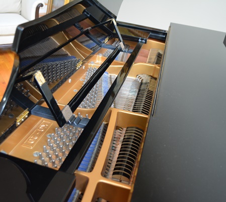 K. Kawai Ebony Grand Piano and Bench