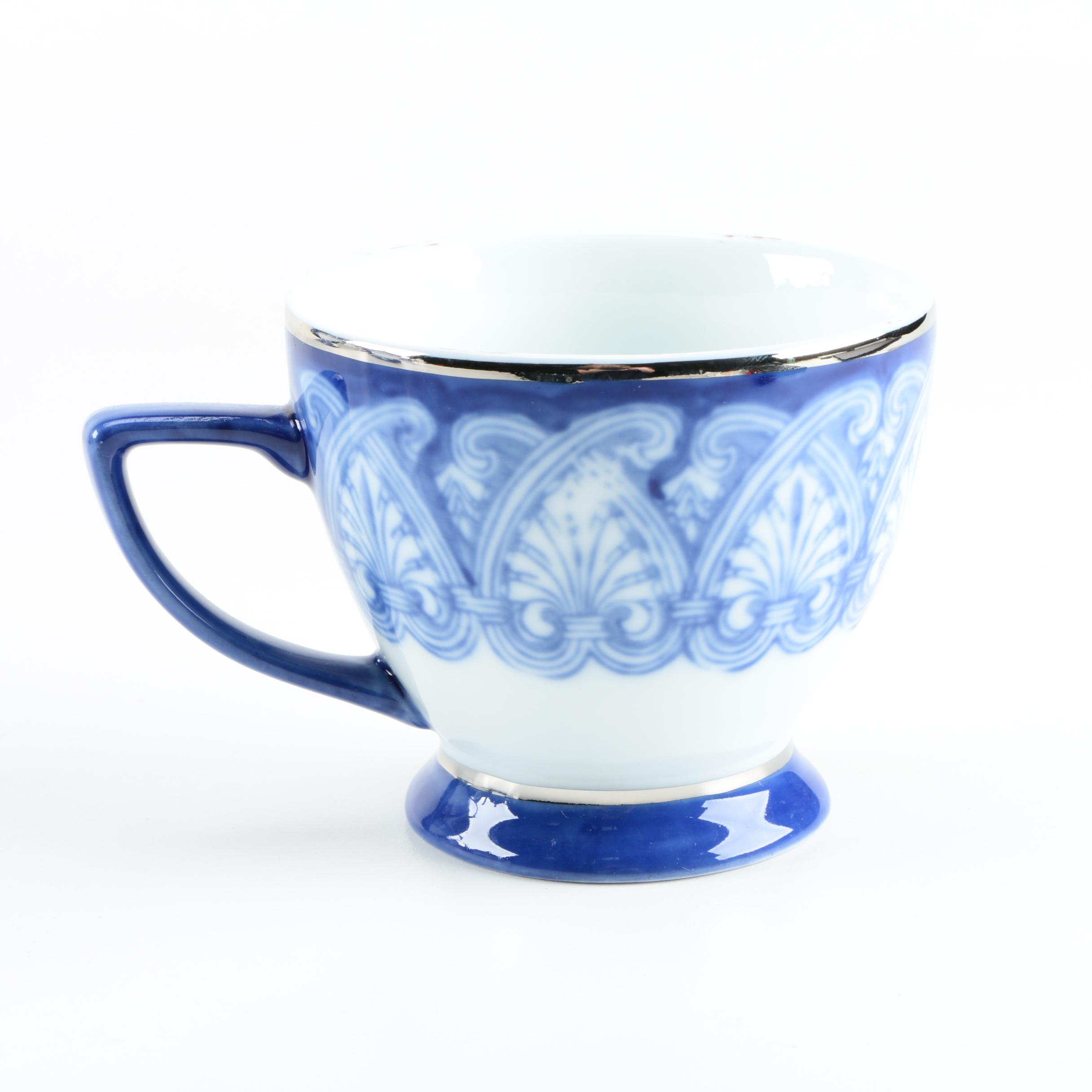 Bombay "TIle" Chinaware Tea and Coffee Service
