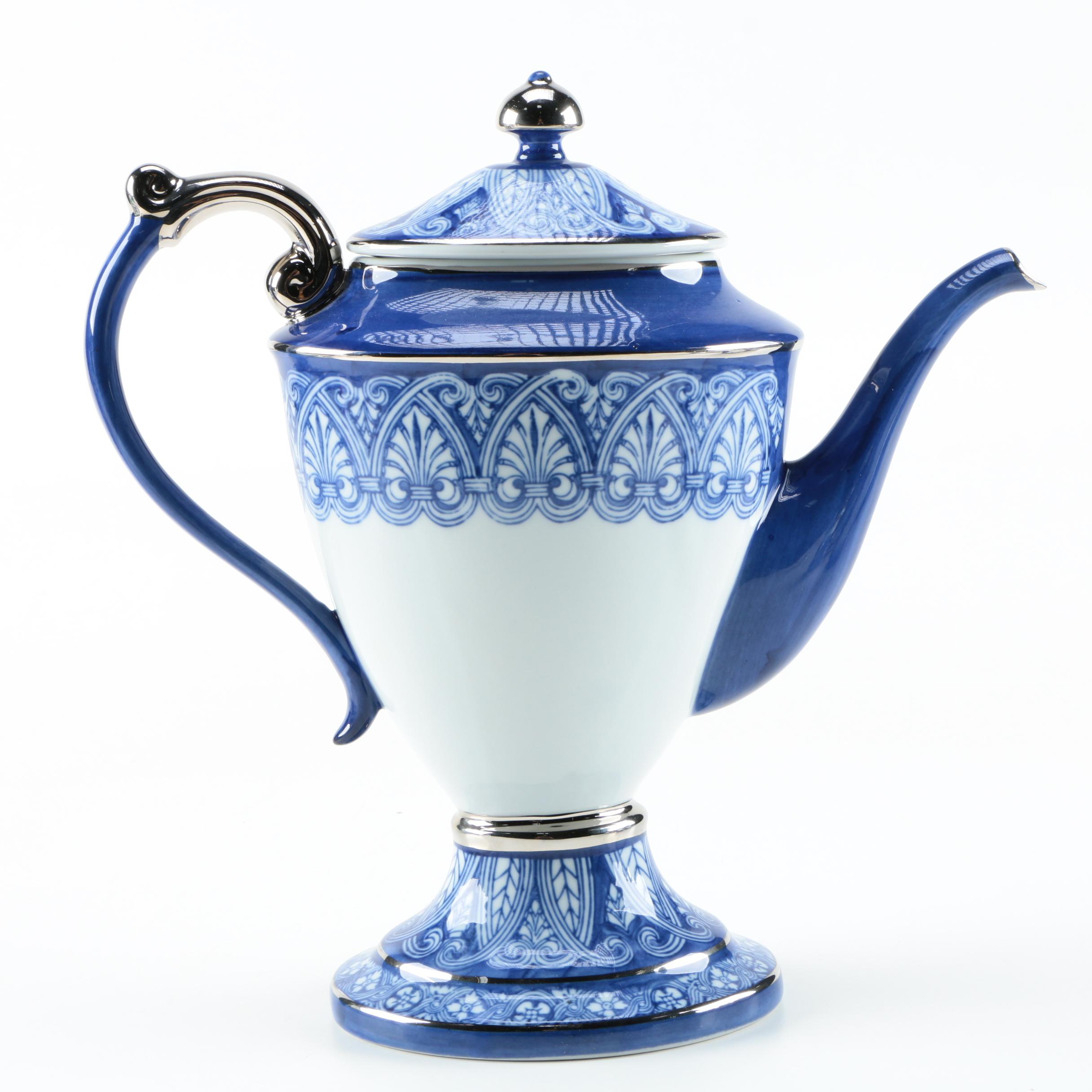 Bombay "TIle" Chinaware Tea and Coffee Service