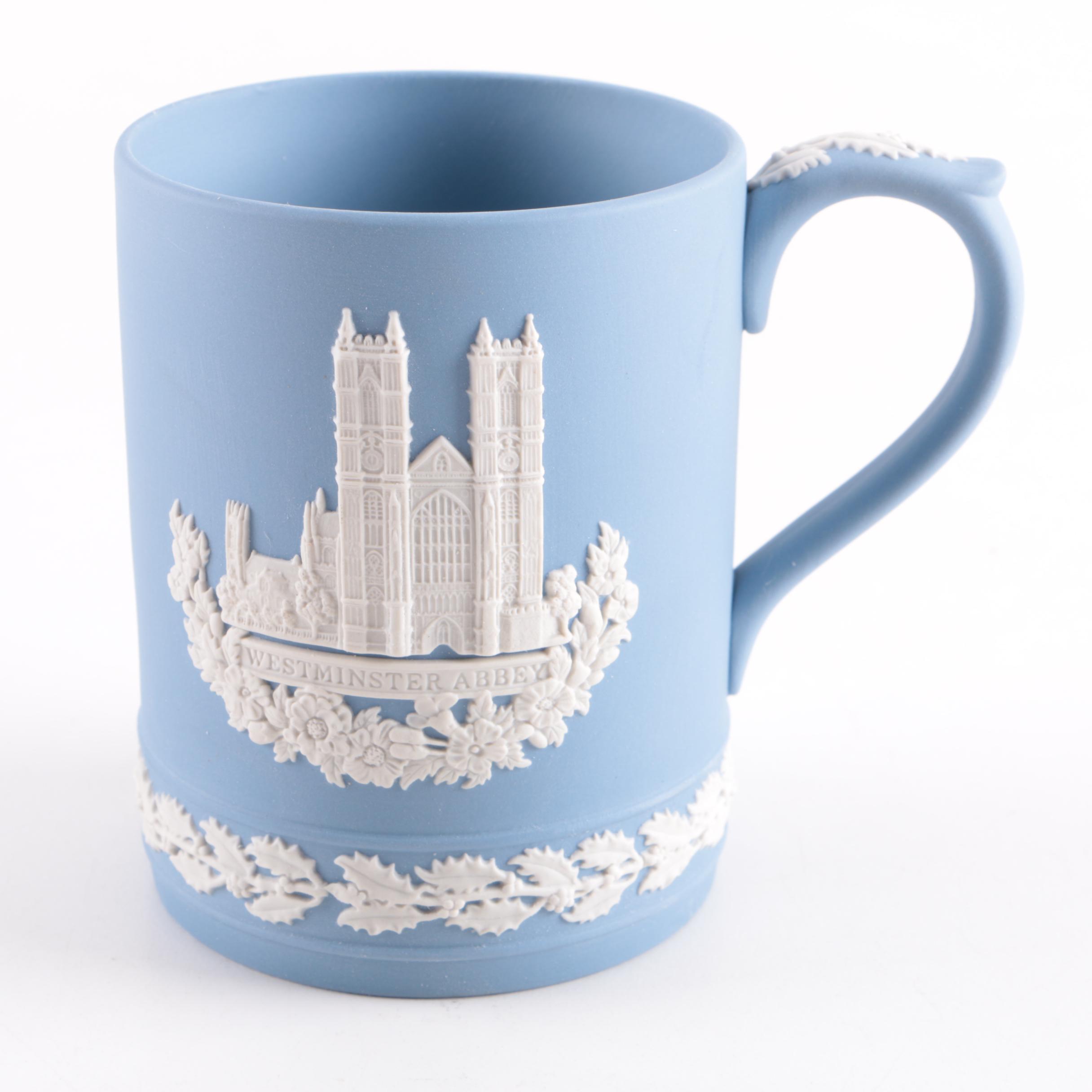 1977 Wedgwood Jasperware Westminster Abbey Christmas Mug