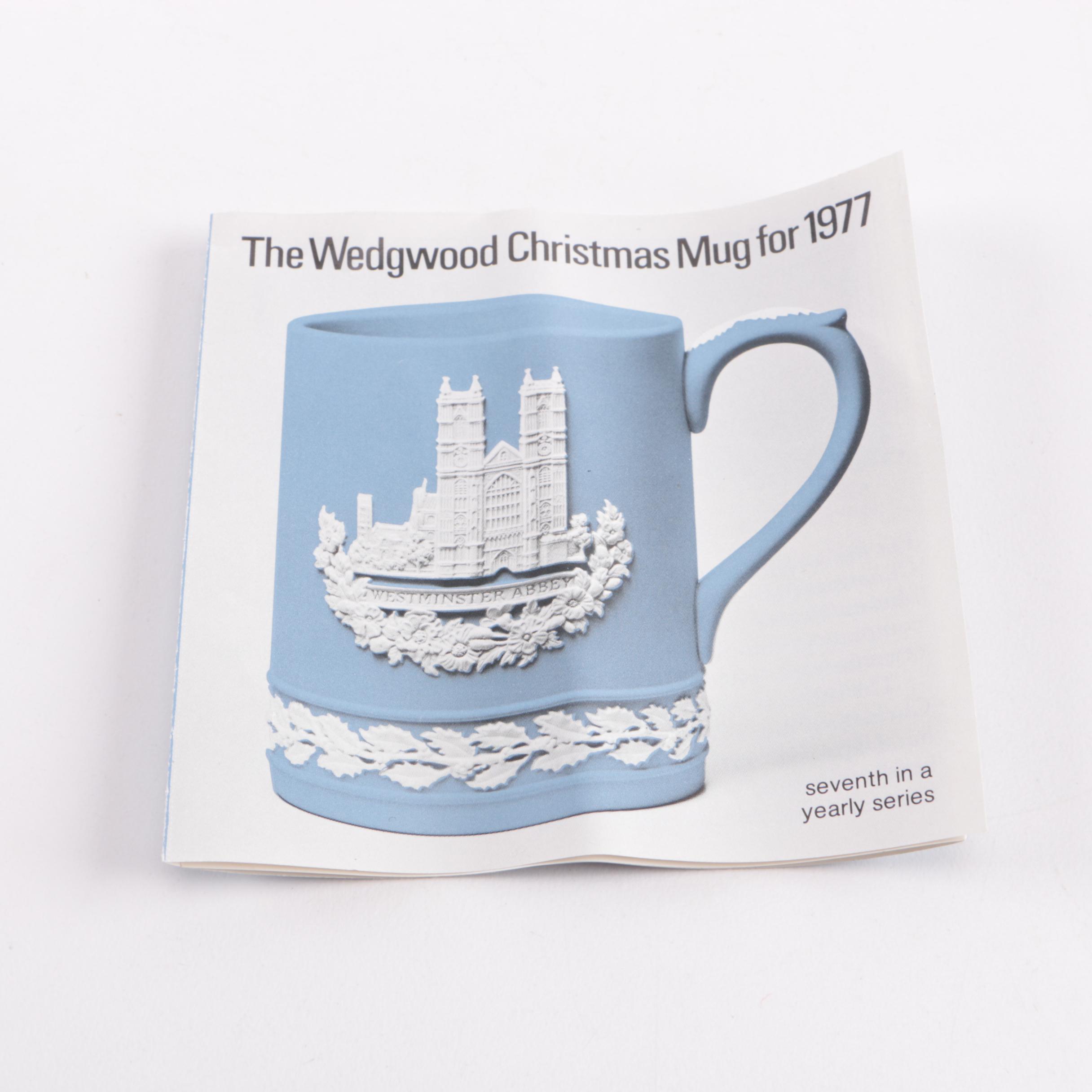 1977 Wedgwood Jasperware Westminster Abbey Christmas Mug