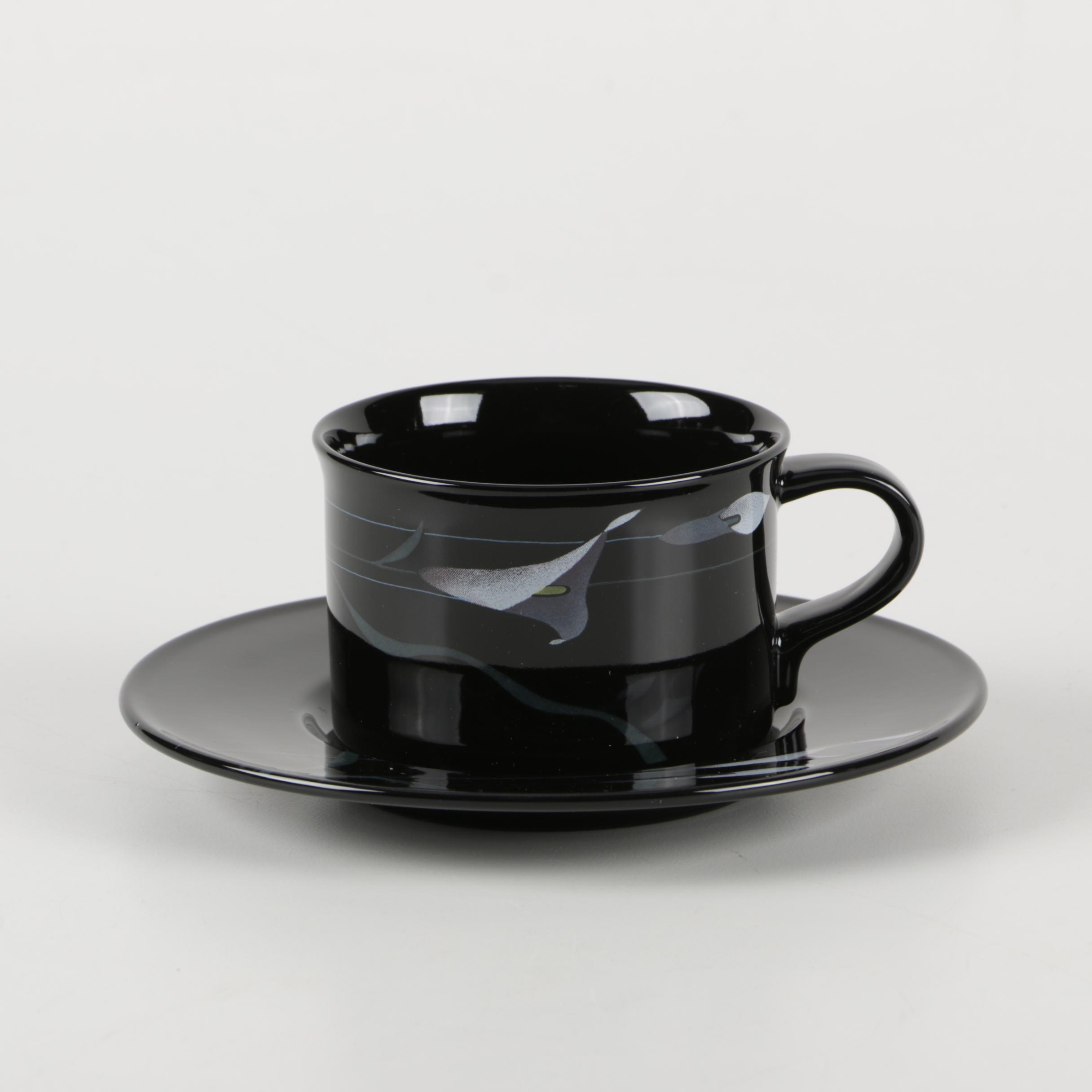 Mikasa Galleria Black Ceramic Dish Set