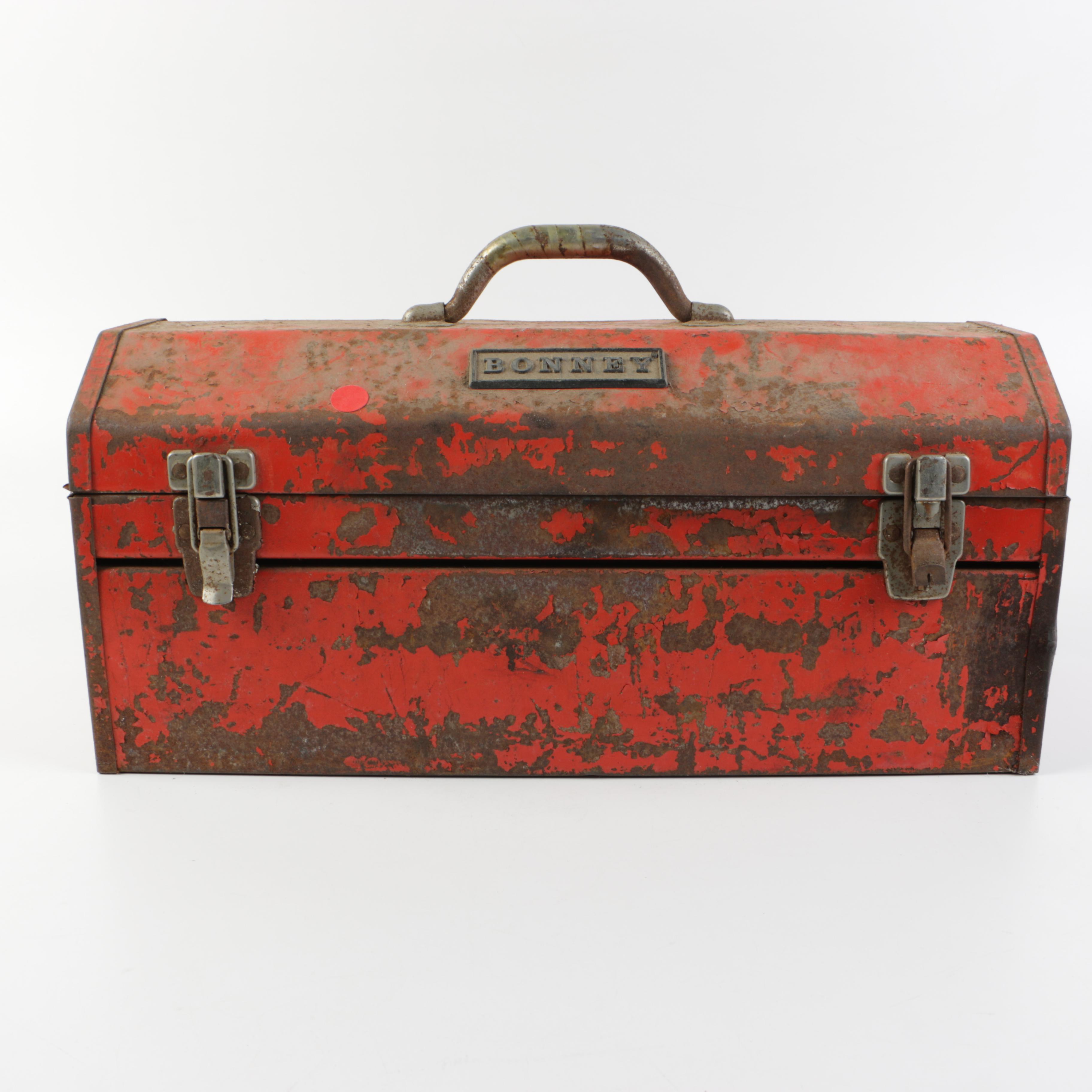 Vintage Metal Toolbox by Bonney