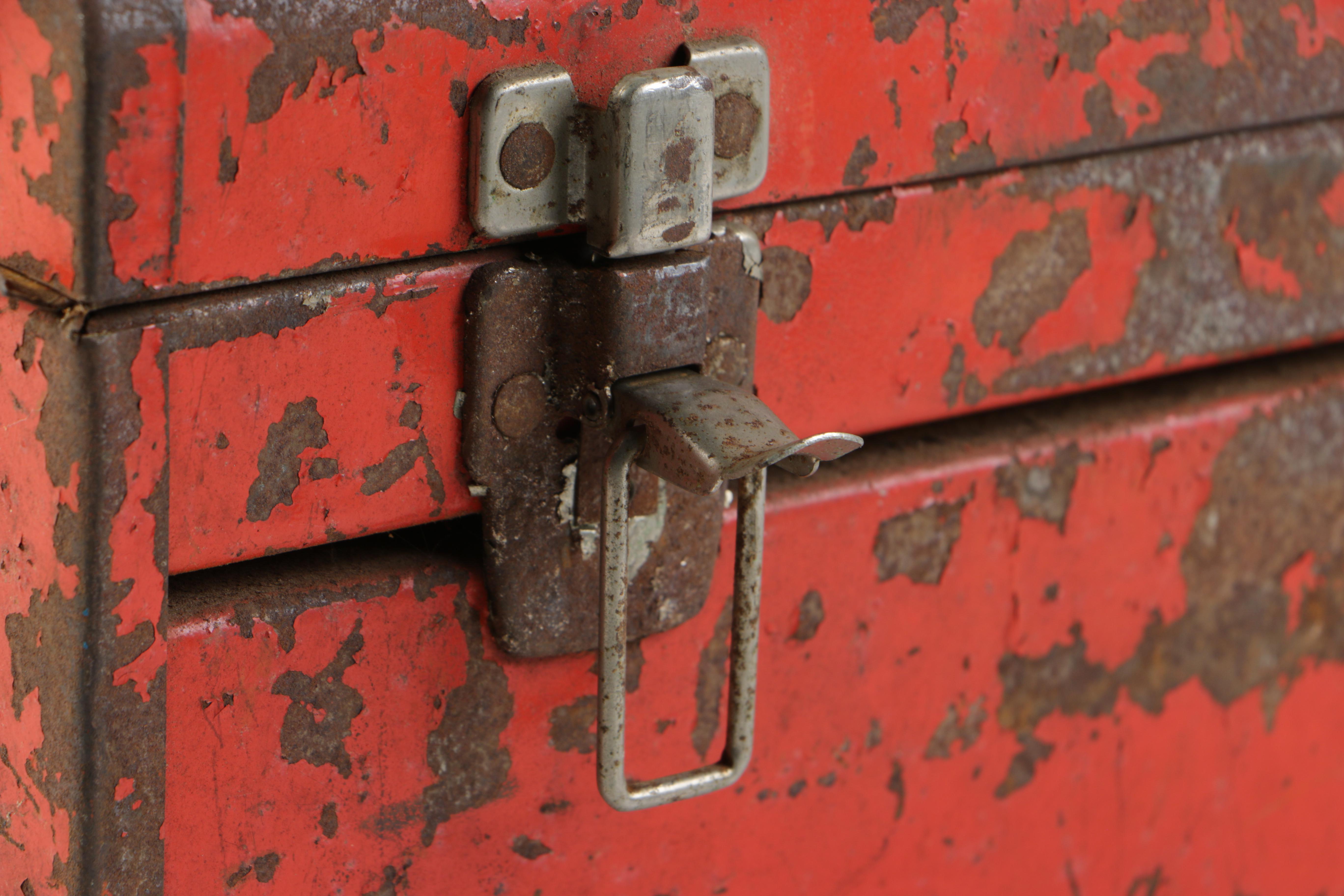 Vintage Metal Toolbox by Bonney