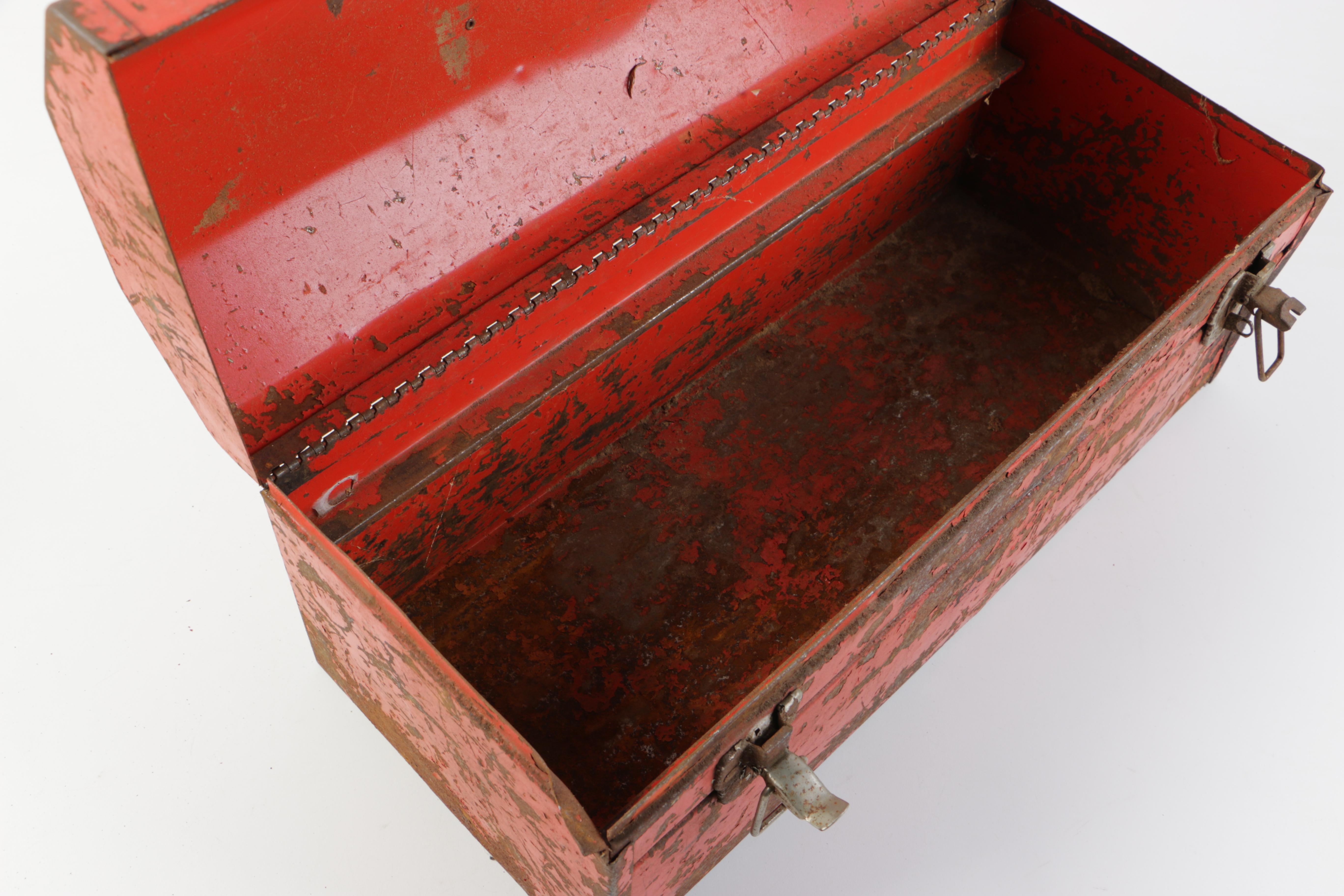 Vintage Metal Toolbox by Bonney