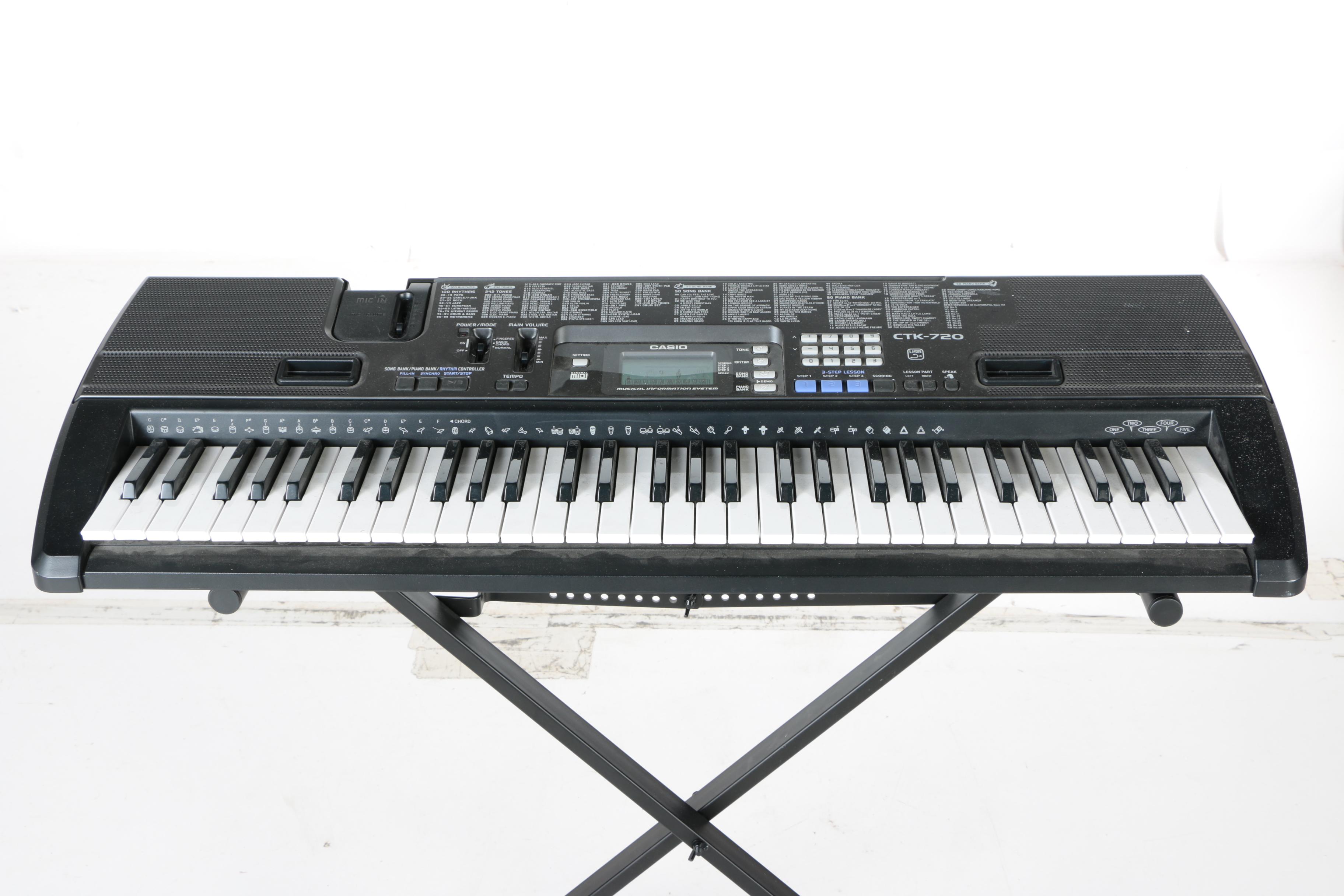 Casio Portable Electronic Keyboard and Stand