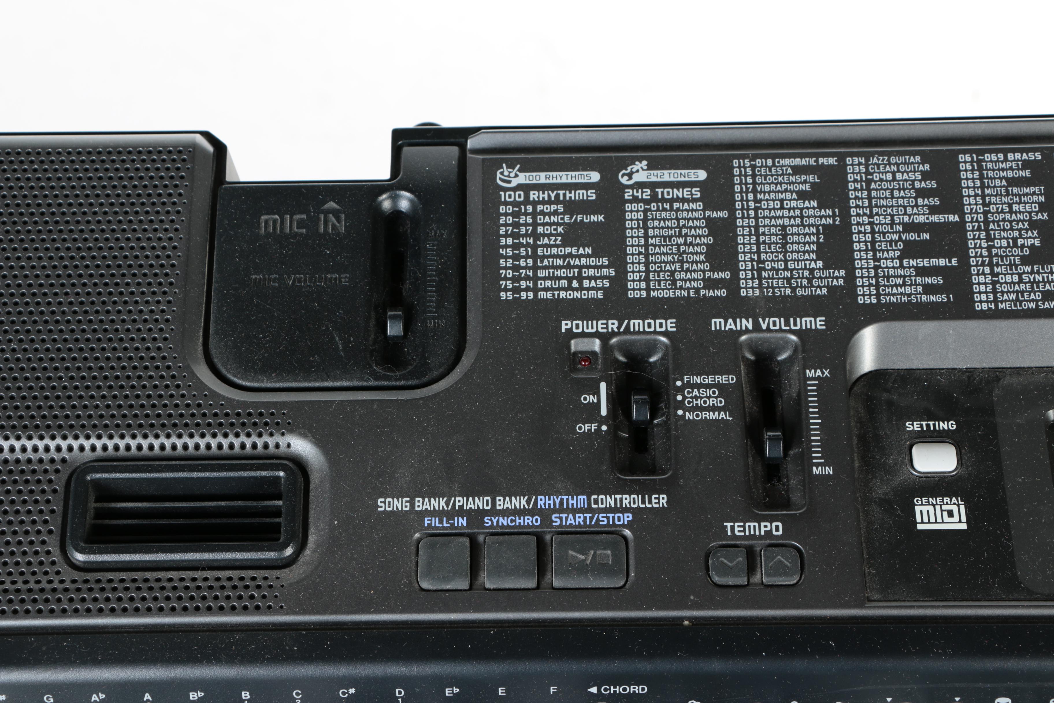 Casio Portable Electronic Keyboard and Stand