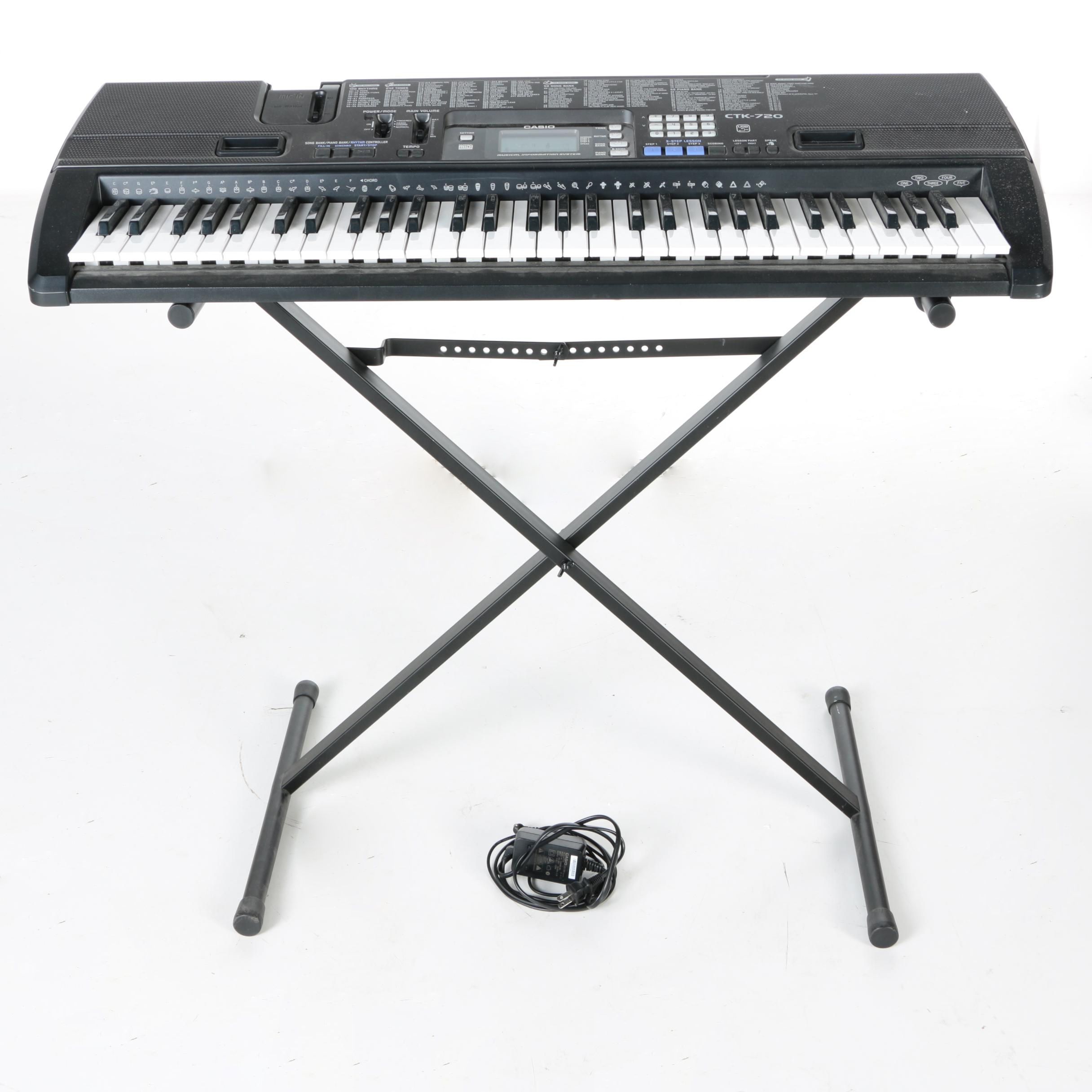Casio Portable Electronic Keyboard and Stand