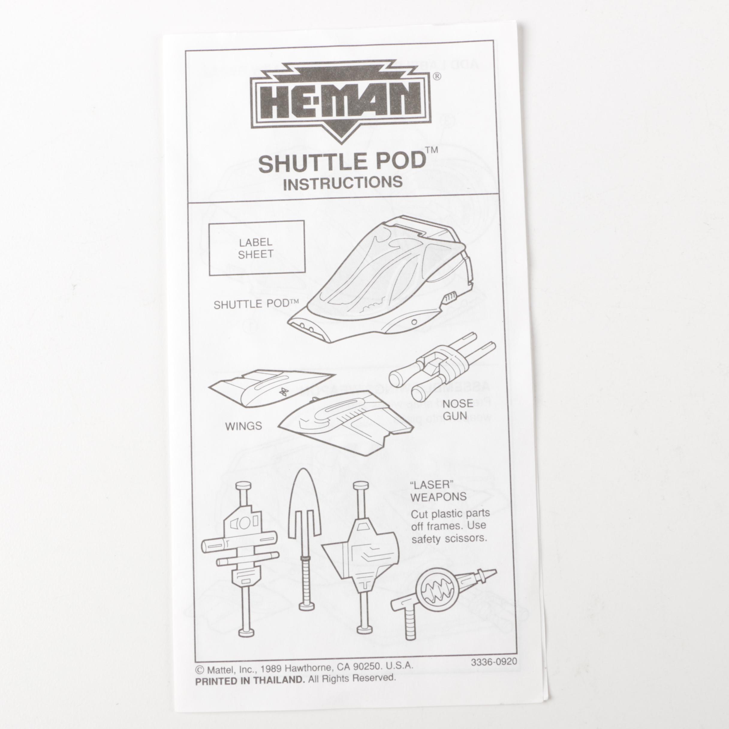 He-Man Shuttle Pod and Micro Machine Aircraft Carrier Toy Sets