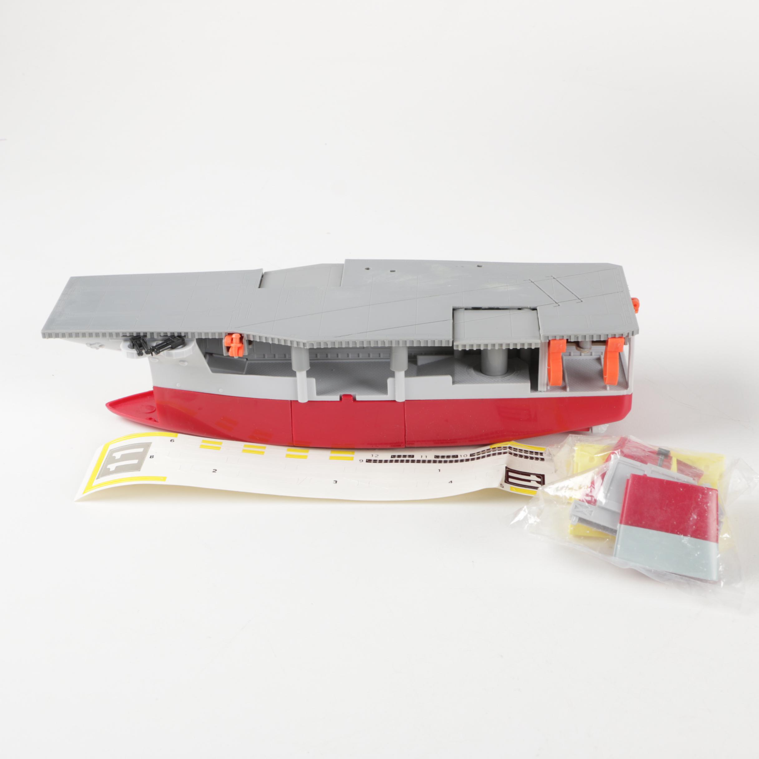 He-Man Shuttle Pod and Micro Machine Aircraft Carrier Toy Sets