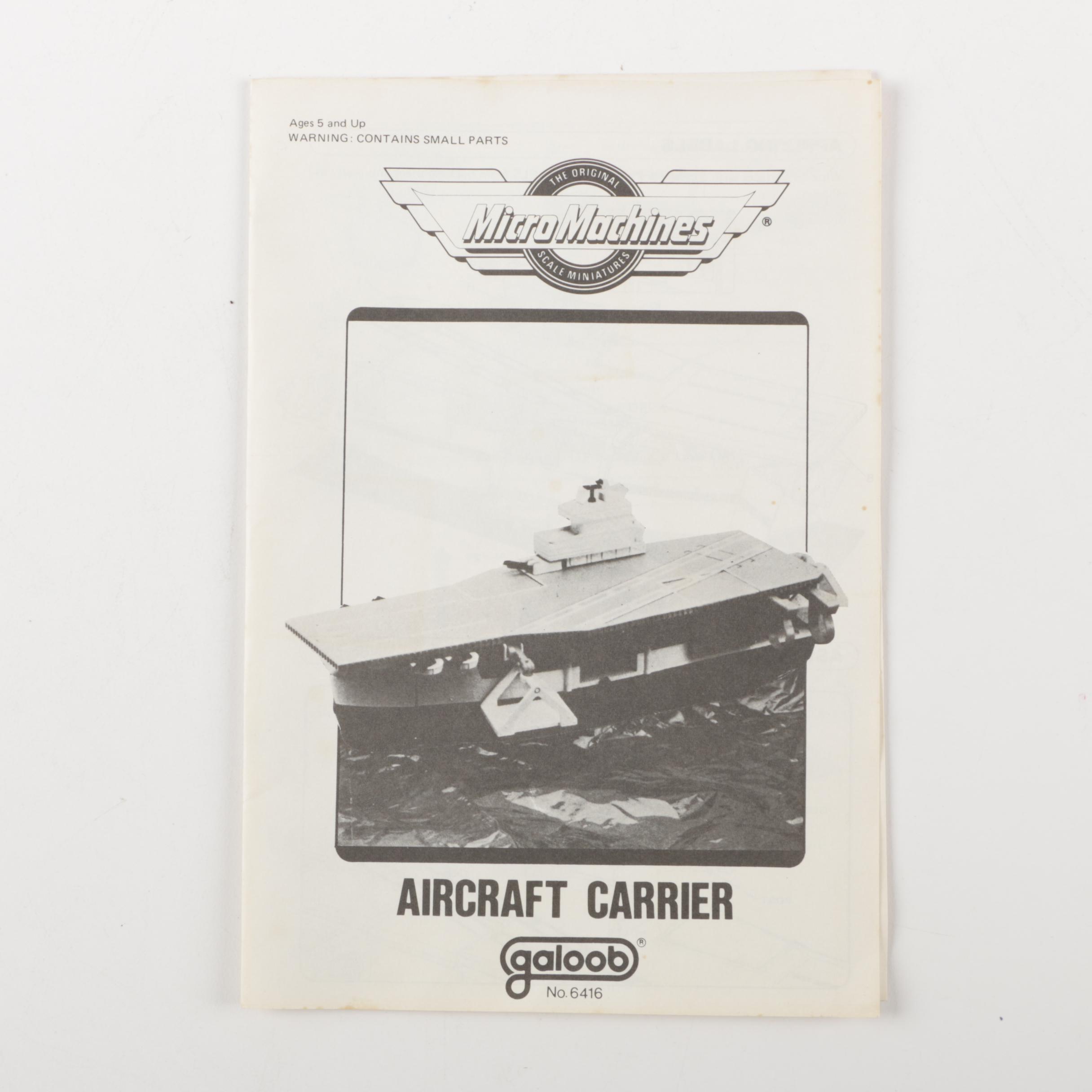 He-Man Shuttle Pod and Micro Machine Aircraft Carrier Toy Sets