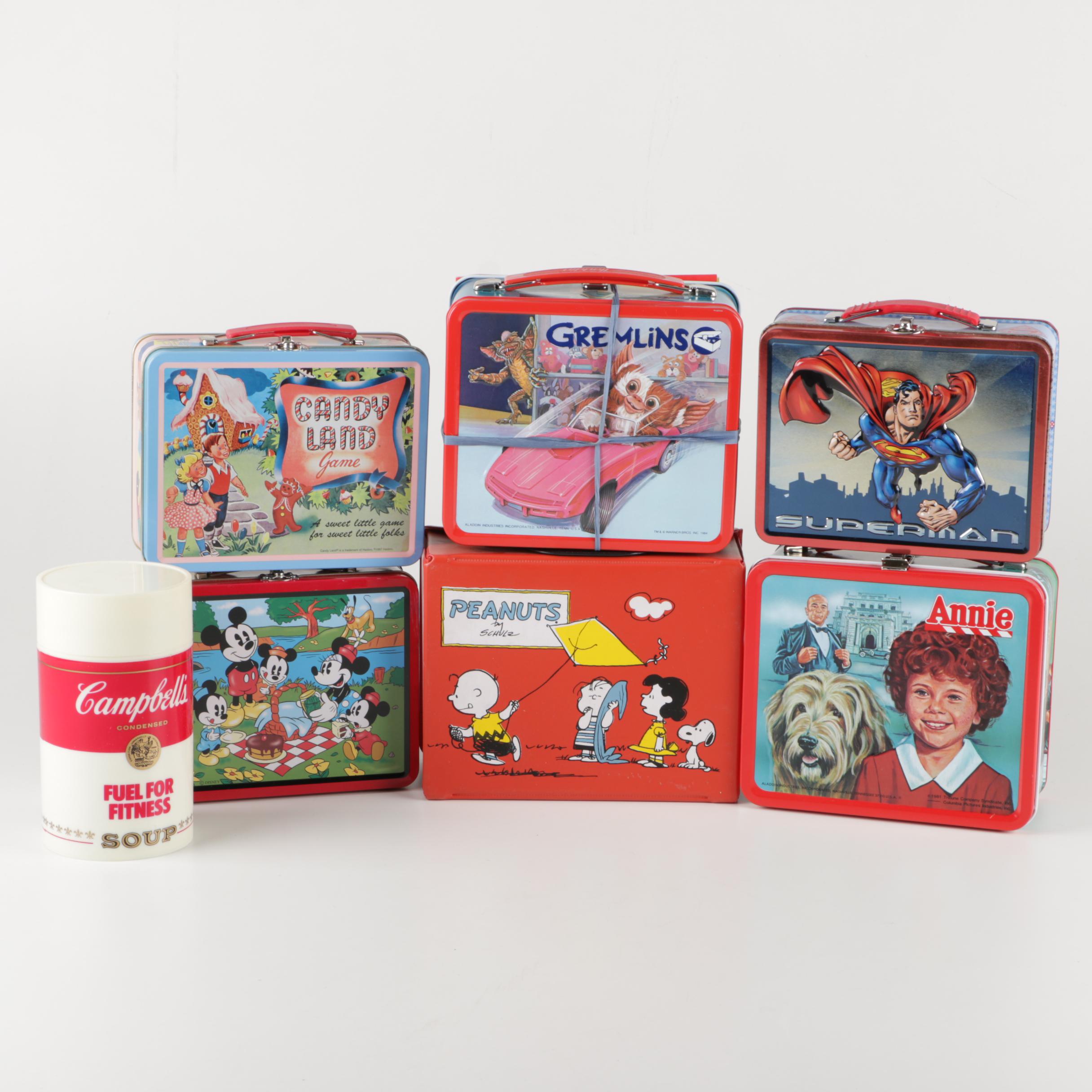 Vintage Lunchbox and Thermos Assortment
