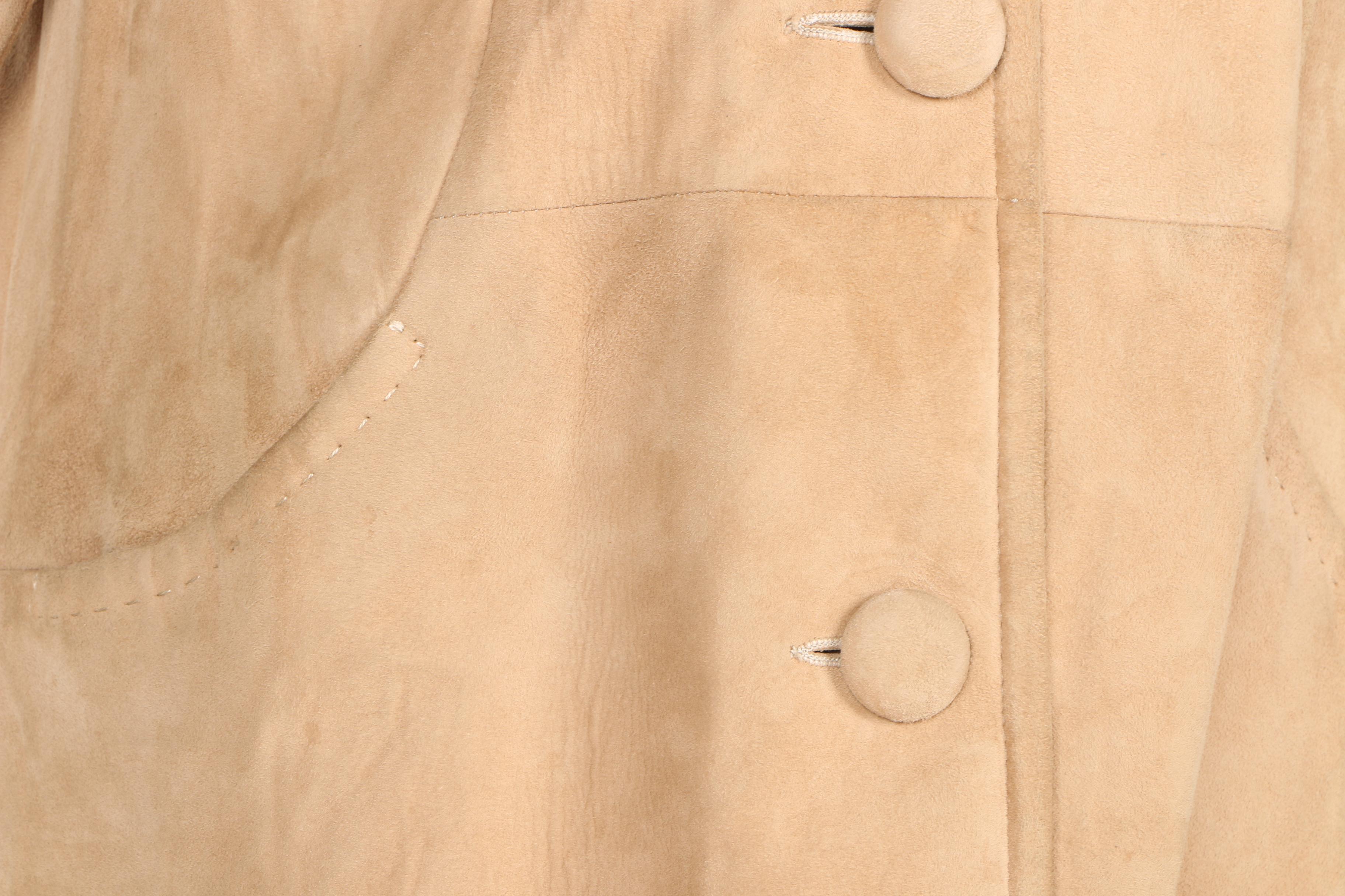 Women's Taupe Suede Jacket