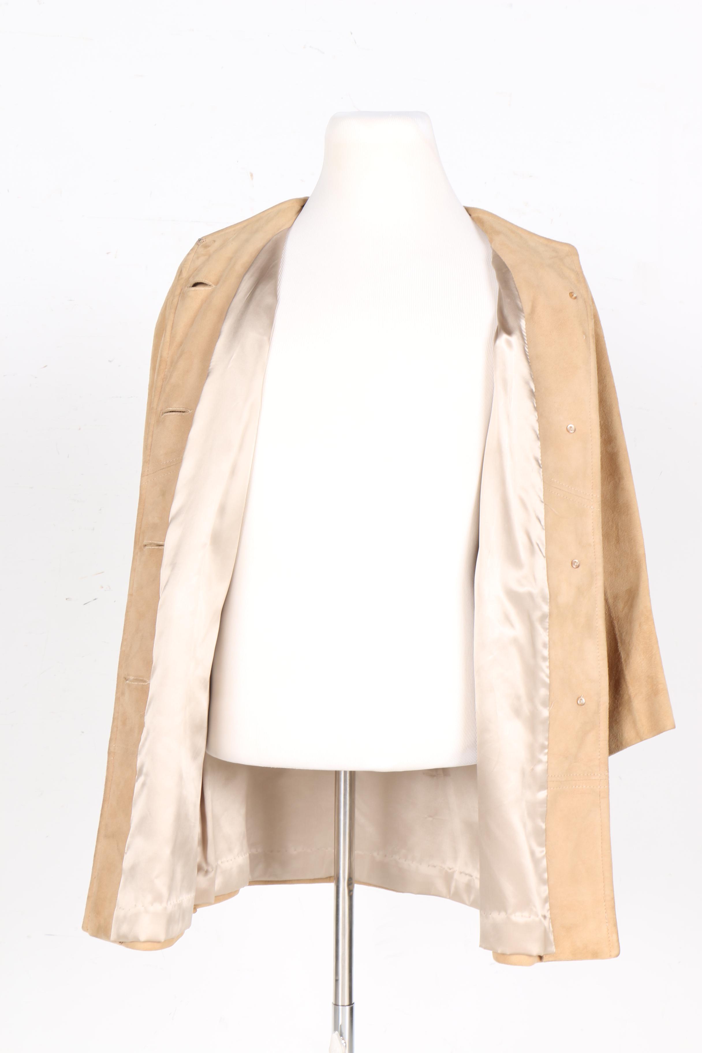 Women's Taupe Suede Jacket
