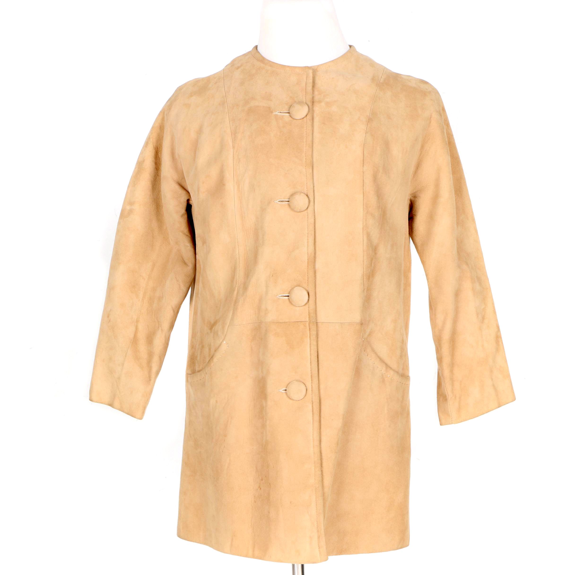 Women's Taupe Suede Jacket