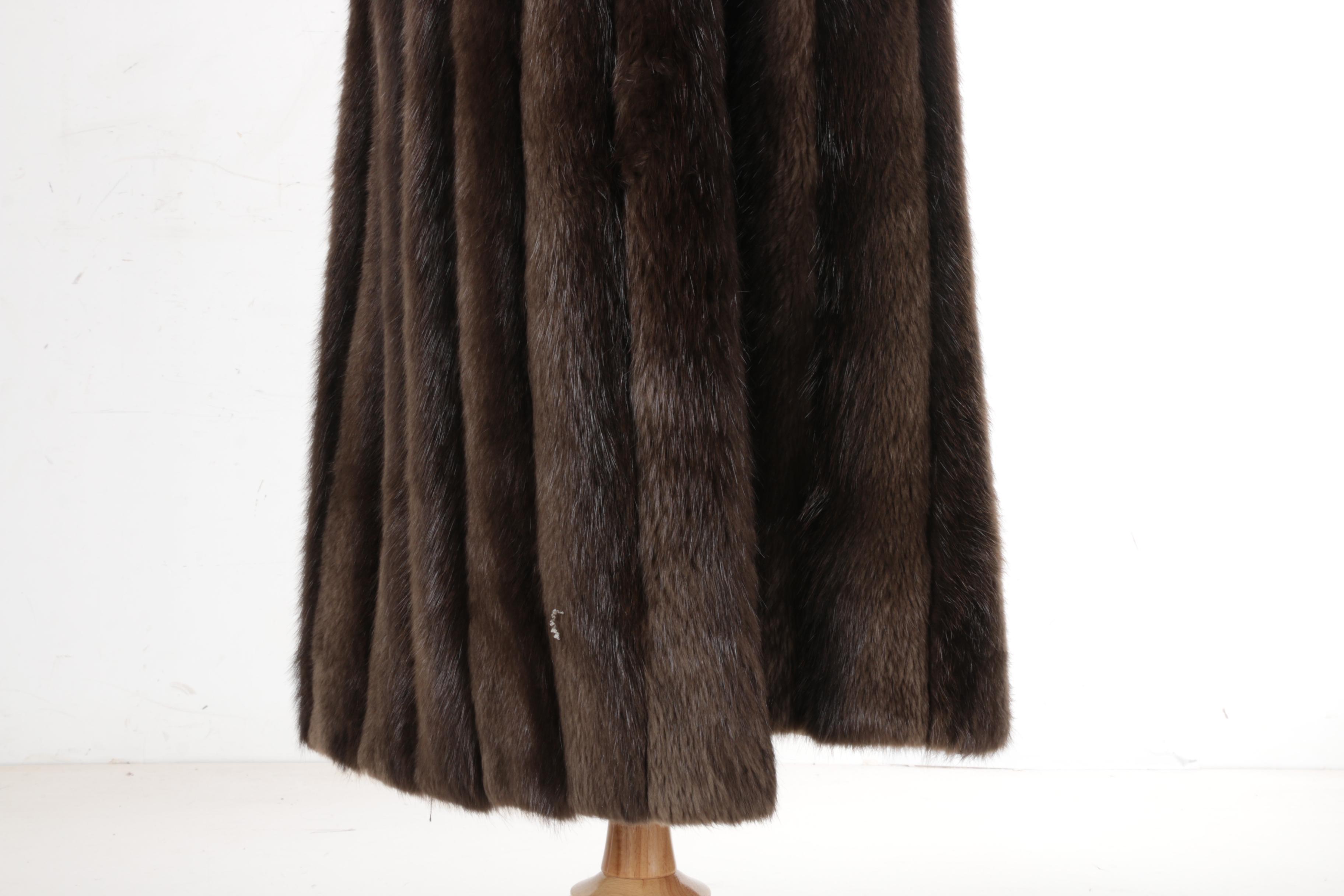 Vintage Albert Furs Sable Fur Long Coat