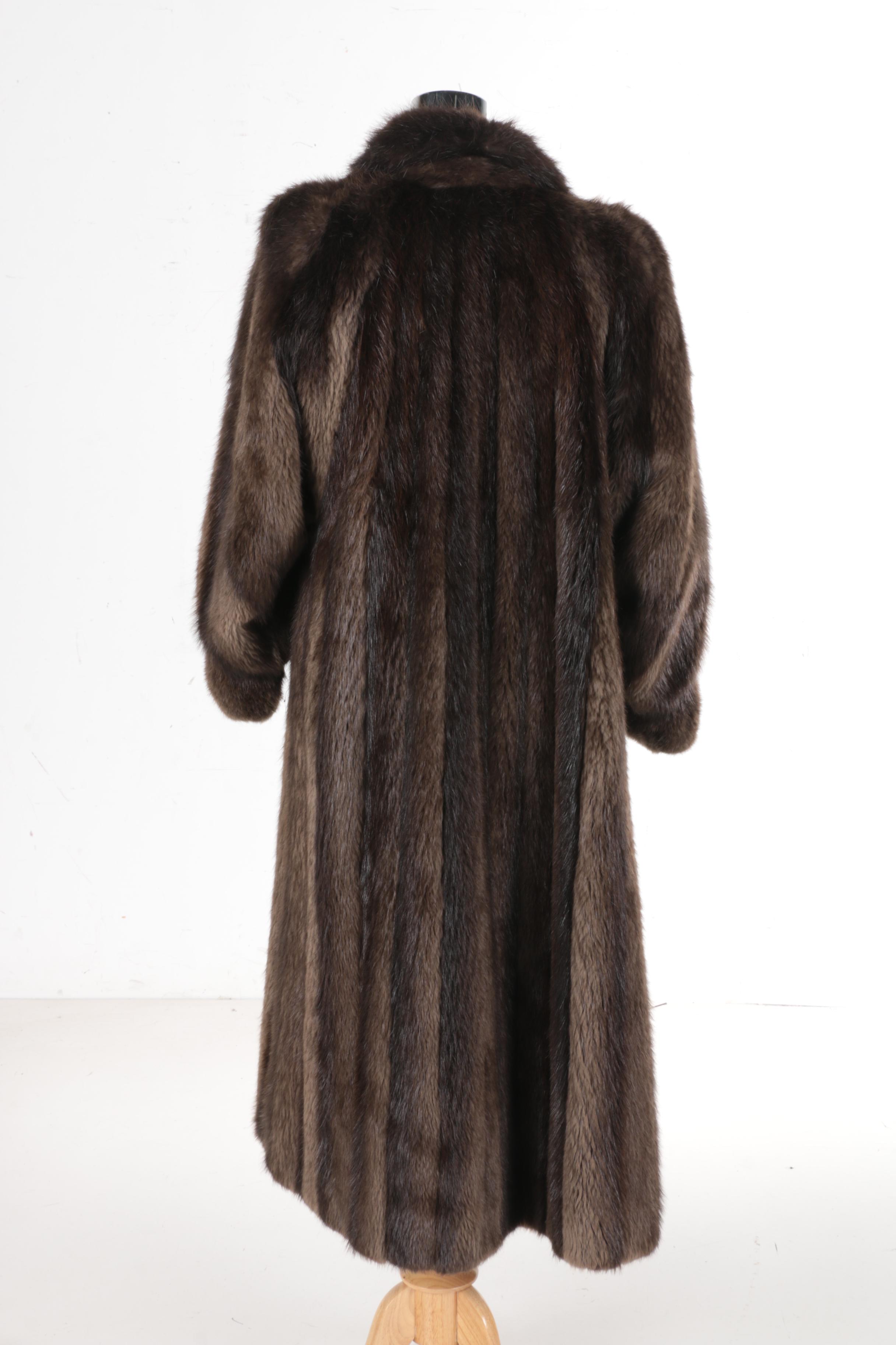 Vintage Albert Furs Sable Fur Long Coat