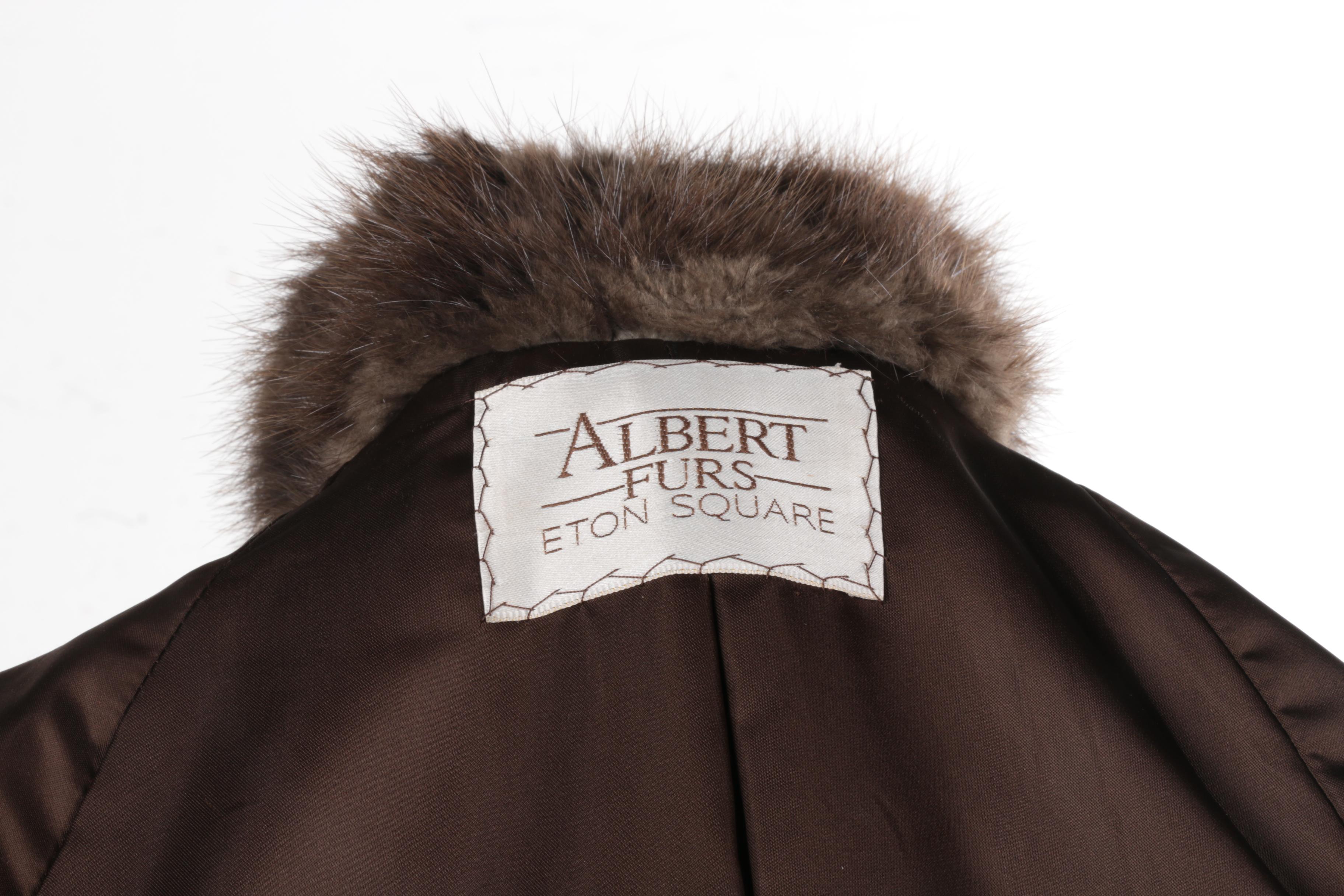 Vintage Albert Furs Sable Fur Long Coat