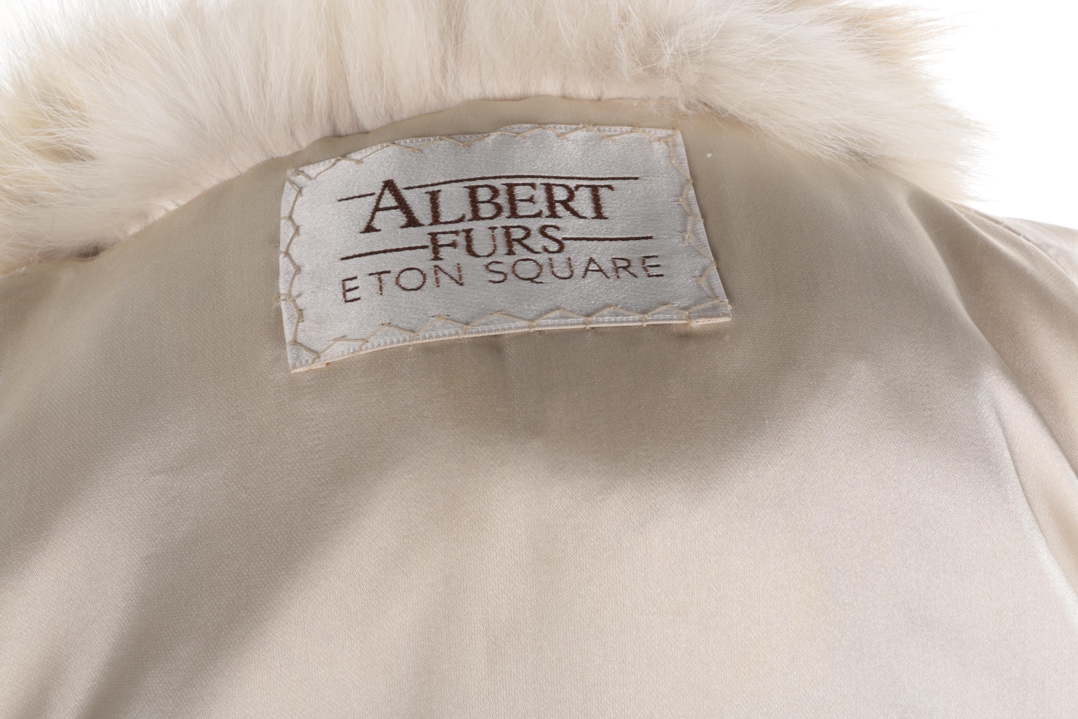 Vintage Albert Furs Coyote Fur Long Coat