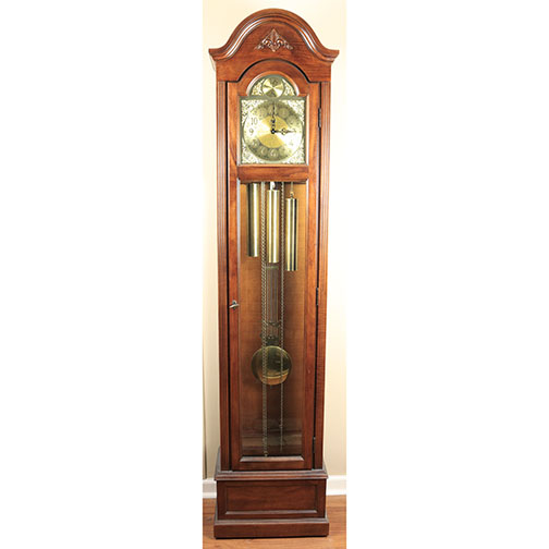 Ridgeway "Tempis Fugit" Wood Grandfather Clock