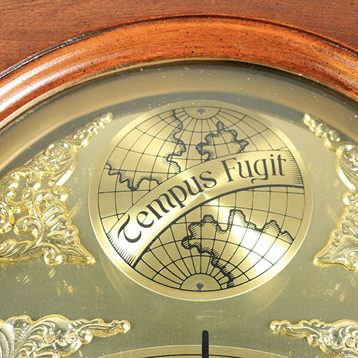 Ridgeway "Tempis Fugit" Wood Grandfather Clock