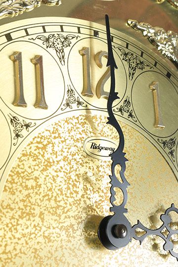 Ridgeway "Tempis Fugit" Wood Grandfather Clock