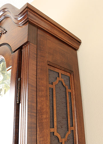 Ridgeway "Tempis Fugit" Wood Grandfather Clock