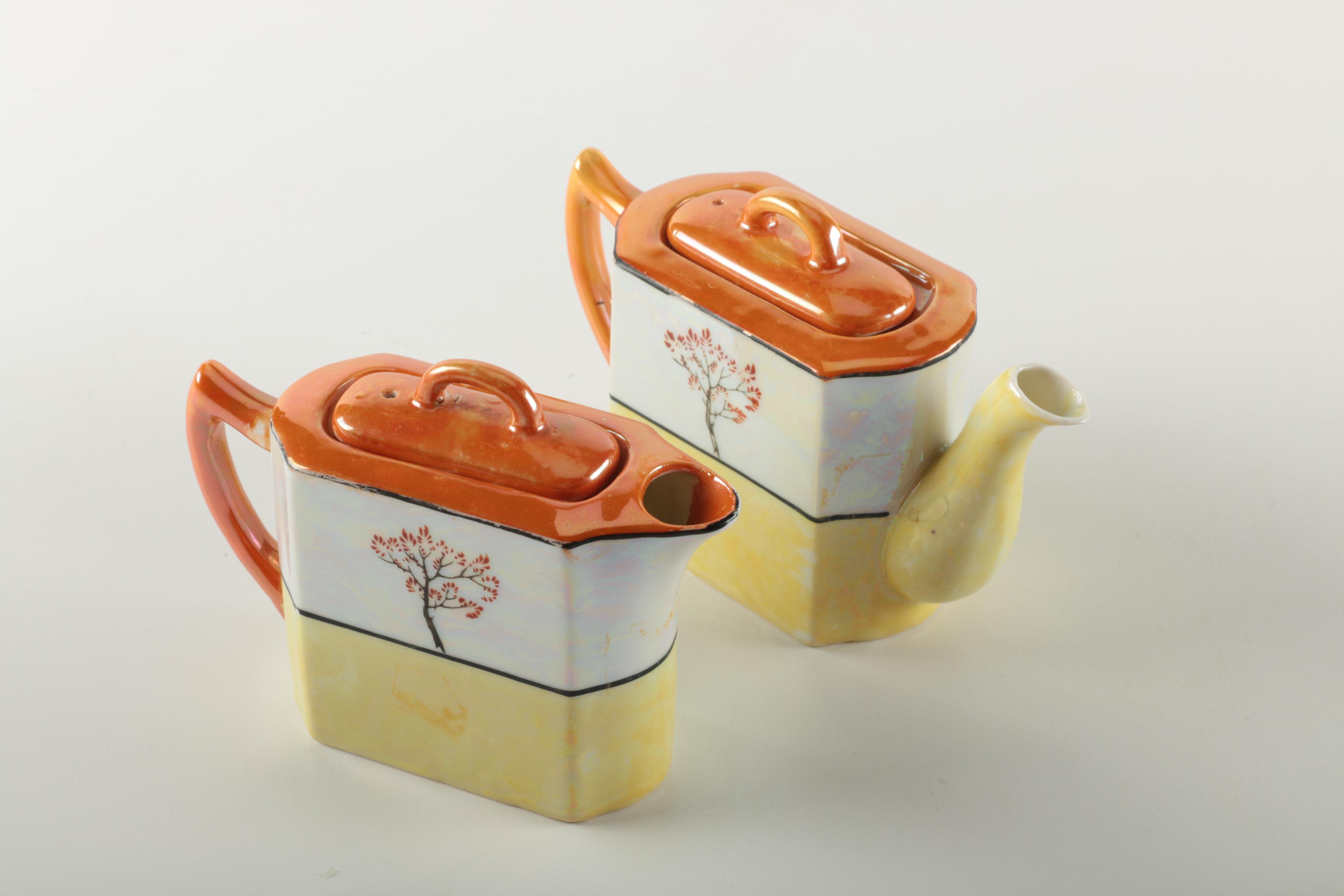 Japanese Teapot and Hot Water Pot Set