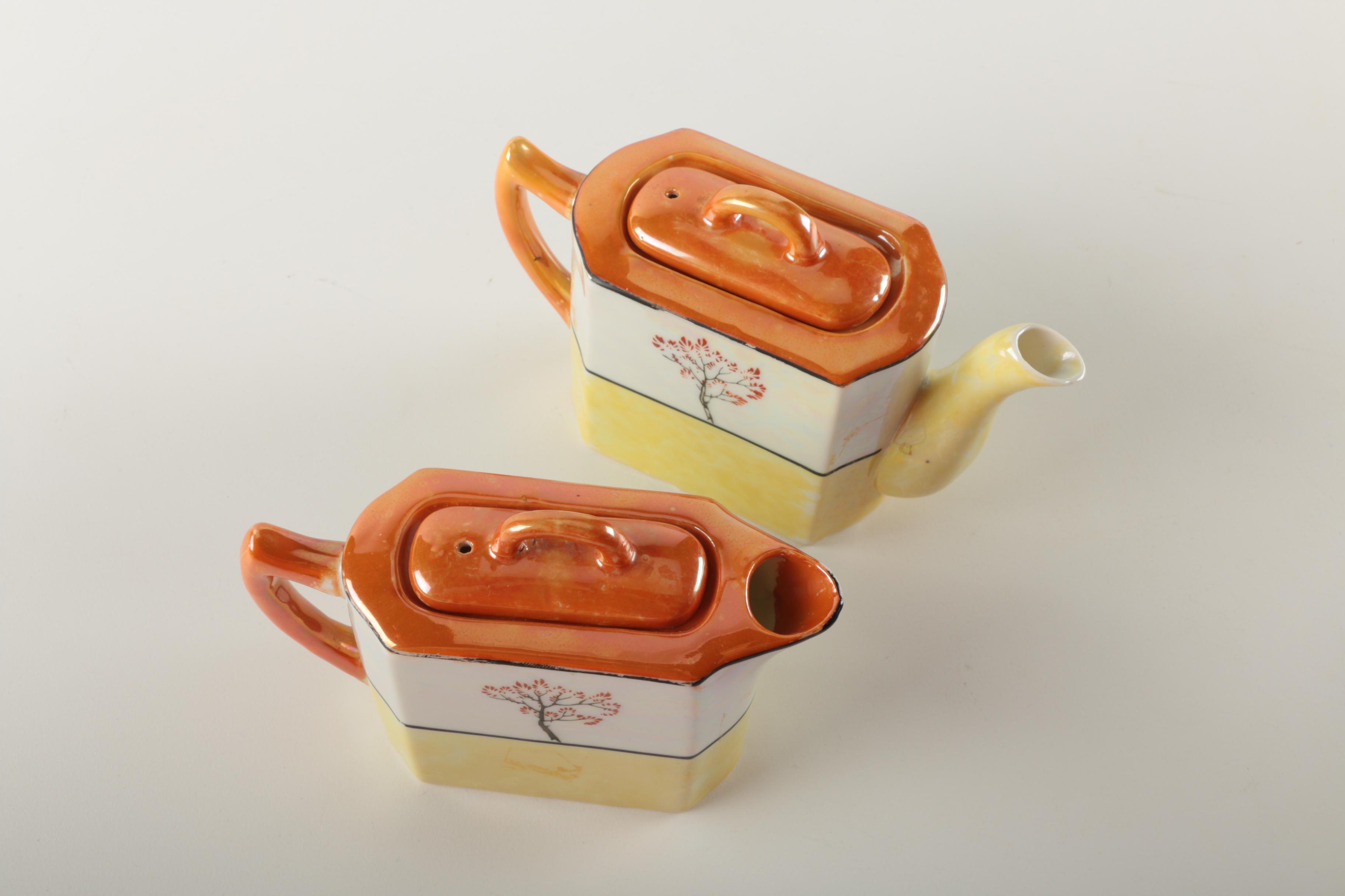 Japanese Teapot and Hot Water Pot Set