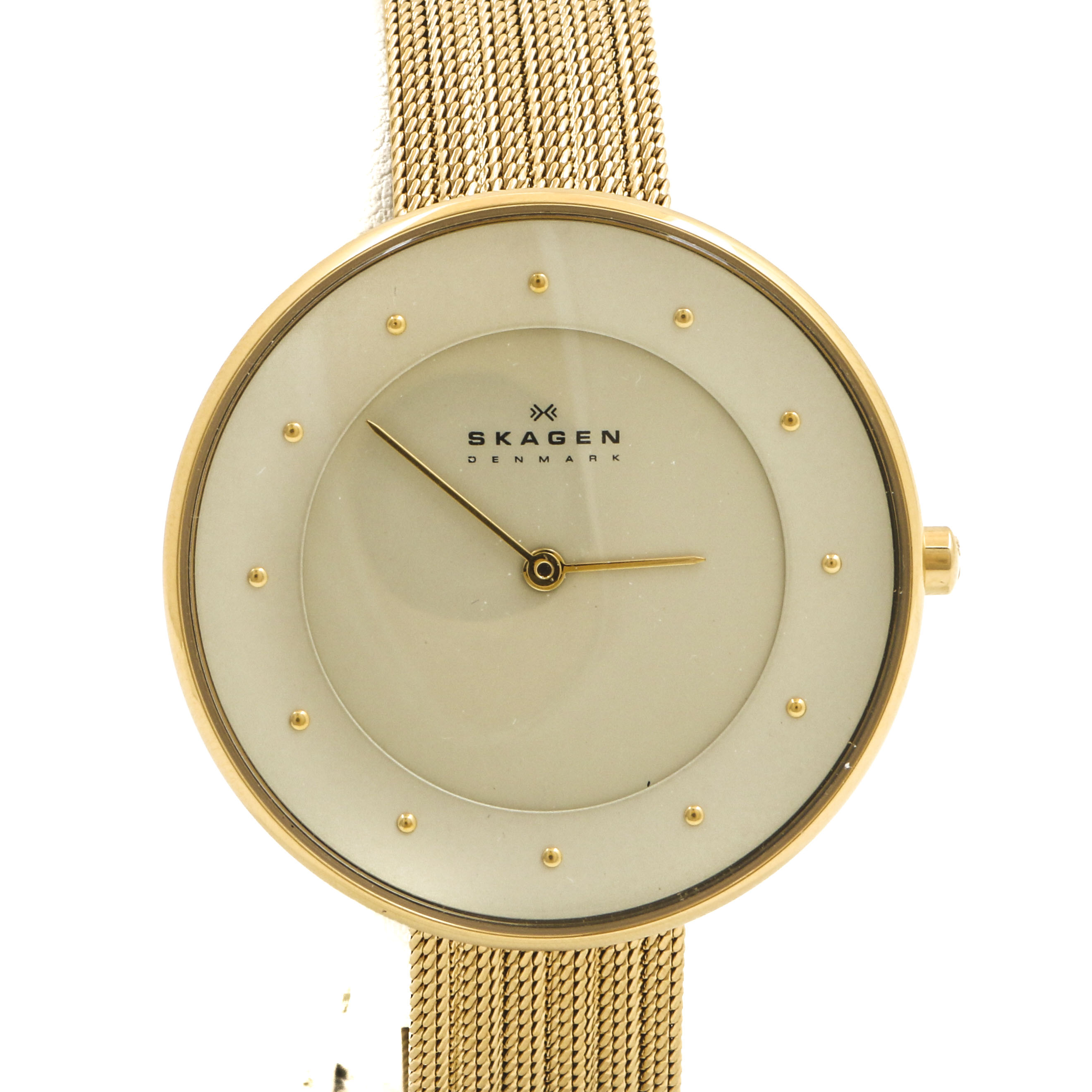 Skagen Denmark Gold Tone Analog Watch